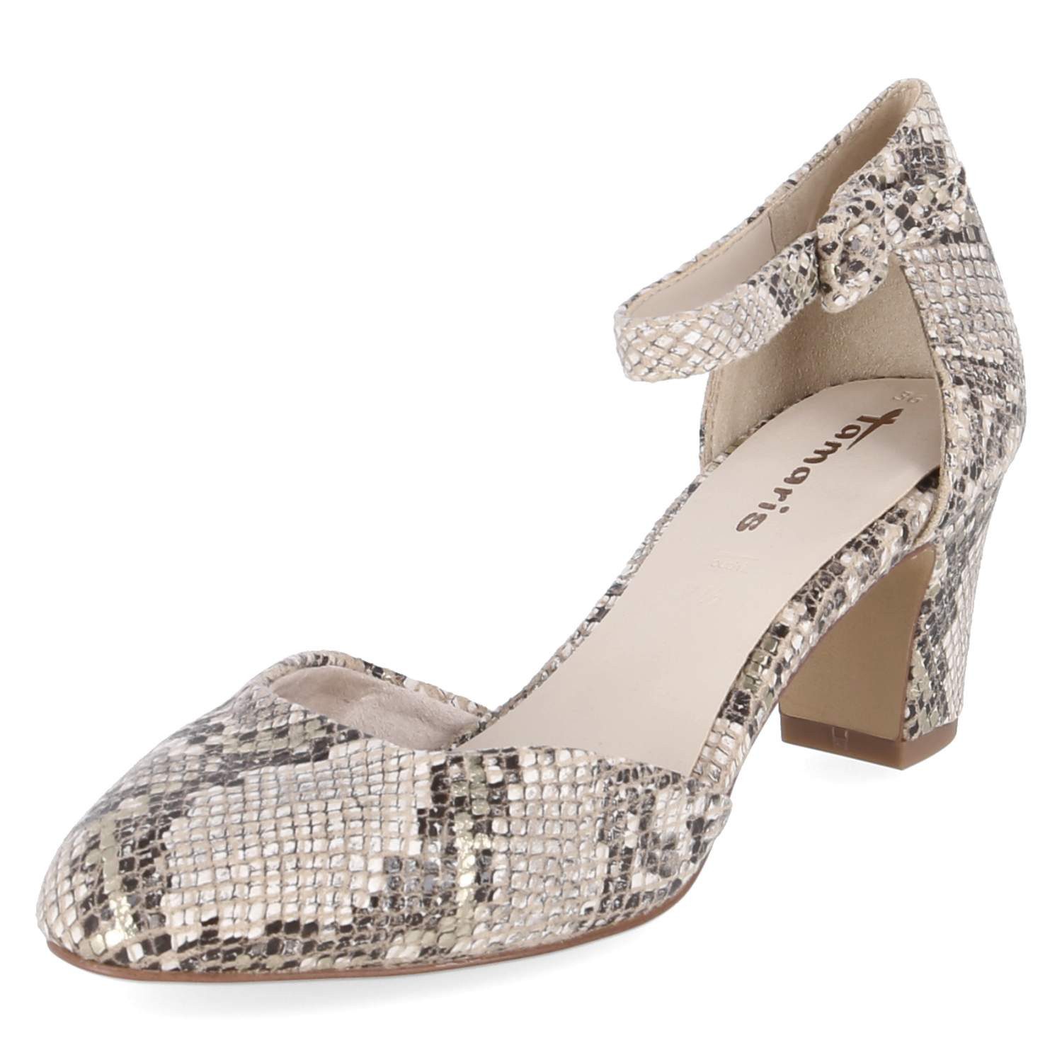 Tamaris Tamaris 1-24412-41-483 Damen Textil beige Keilpumps günstig online kaufen