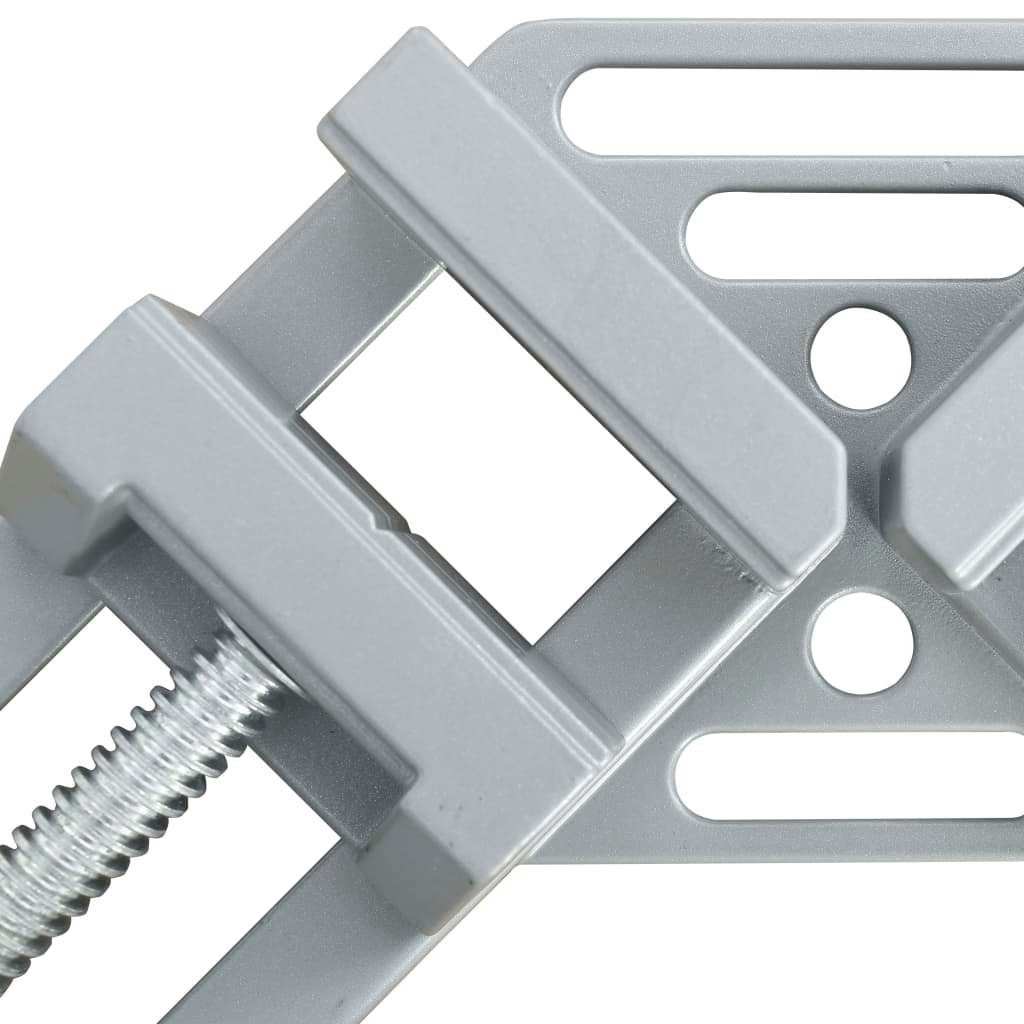 Schraubzwinge mm mit 95 vidaXL Aluminium 2 Spindel Winkelklemme