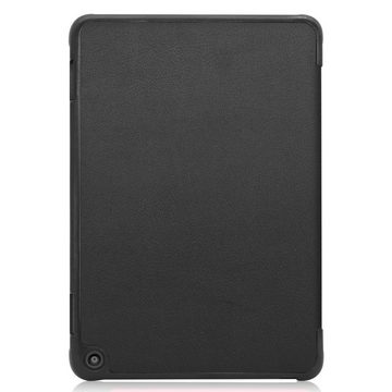 König Design Tablet-Hülle, Tablethülle für Amazon Fire HD 8 (2020) Schutztasche Wallet Cover 360 Case Etuis Schwarz