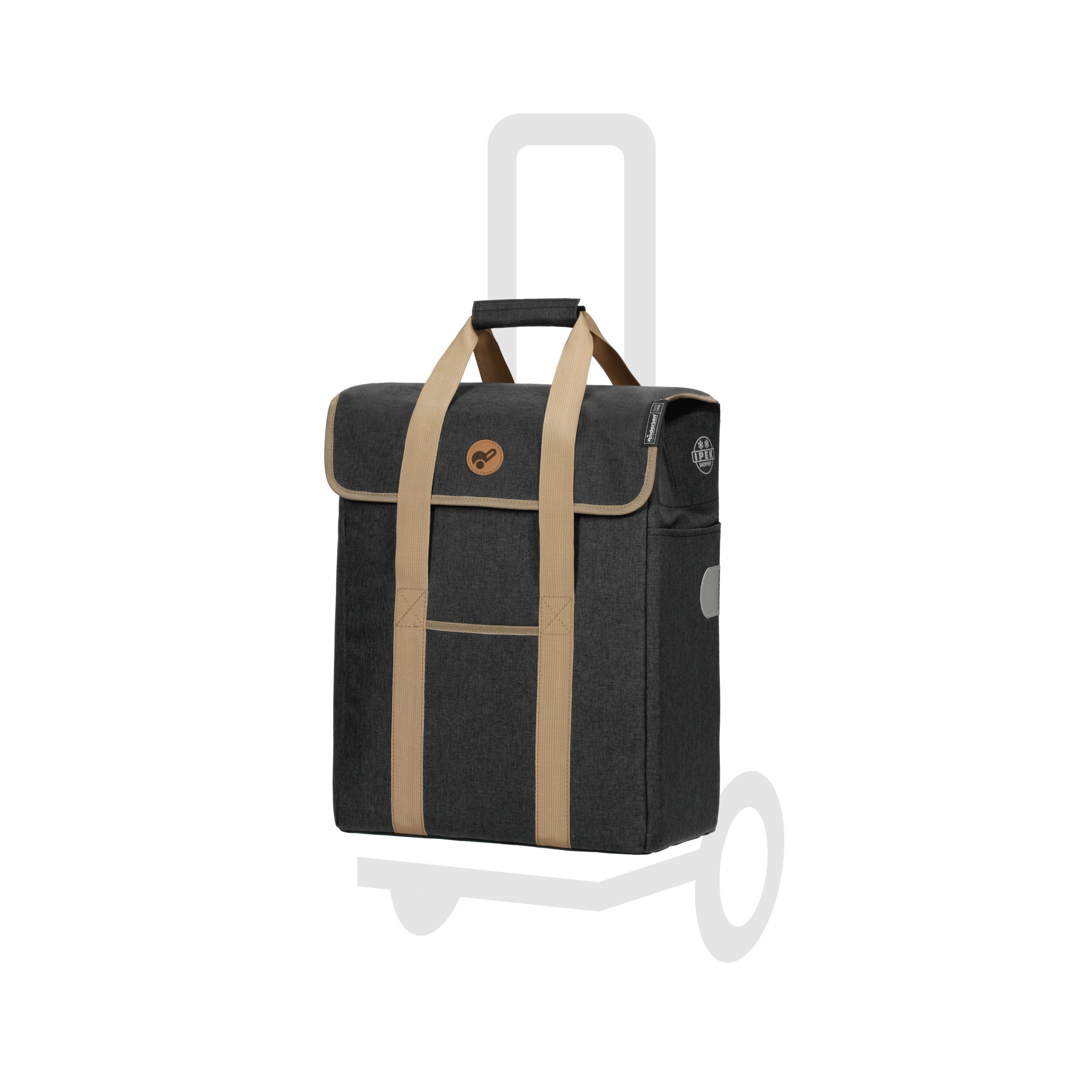 Andersen Einkaufstrolley Tasche Ipek Mi schwarz, Thermofach 39 Liter, wasserabweisend