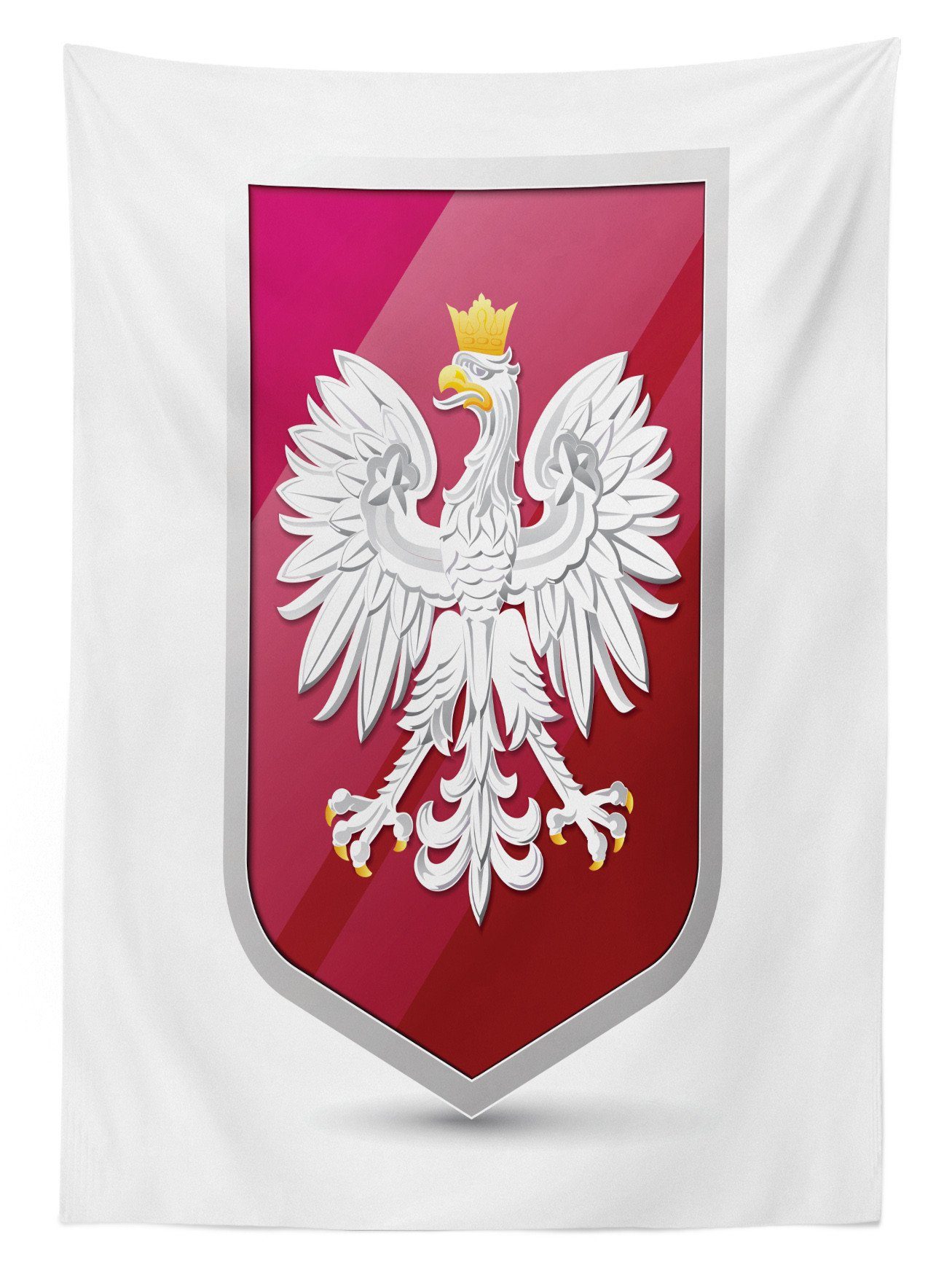 Waschbar Wappen Tischdecke Farbfest geeignet Bereich Polieren Adler Für Polen von Außen Klare den Abakuhaus Farben,