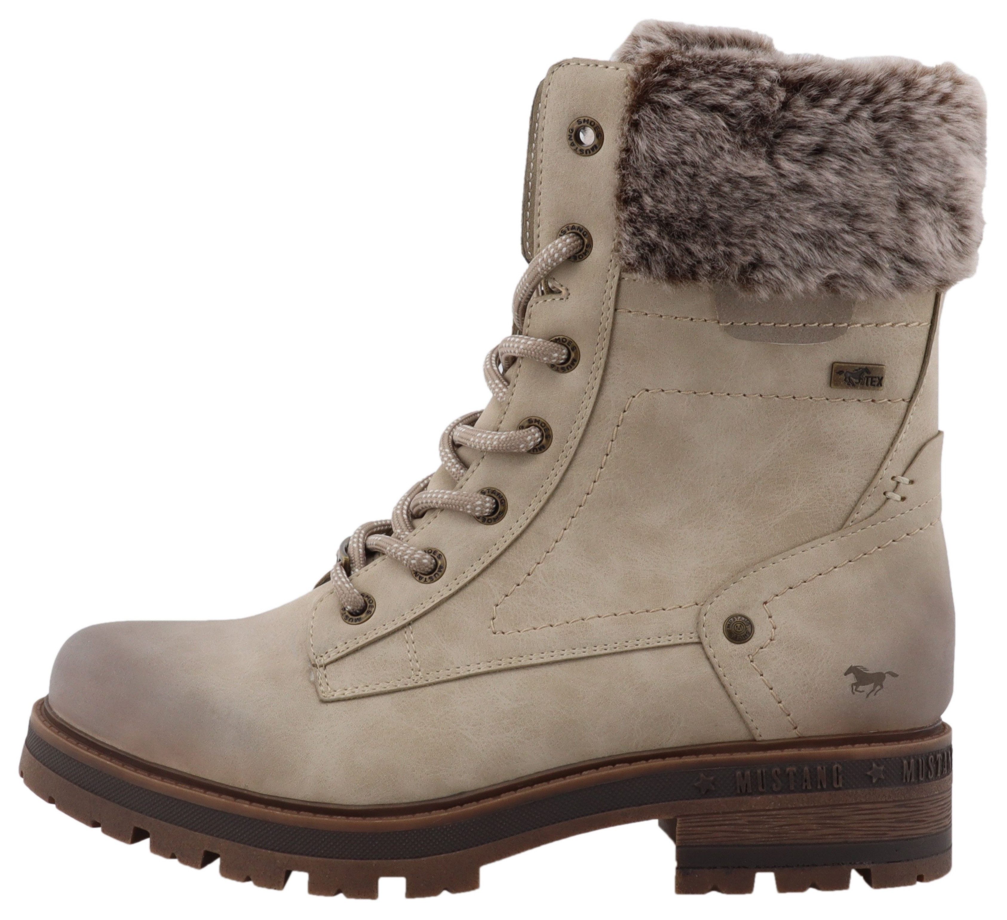 Mustang Shoes Darleen Winterstiefelette Winterboots mit Fellimitatkragen