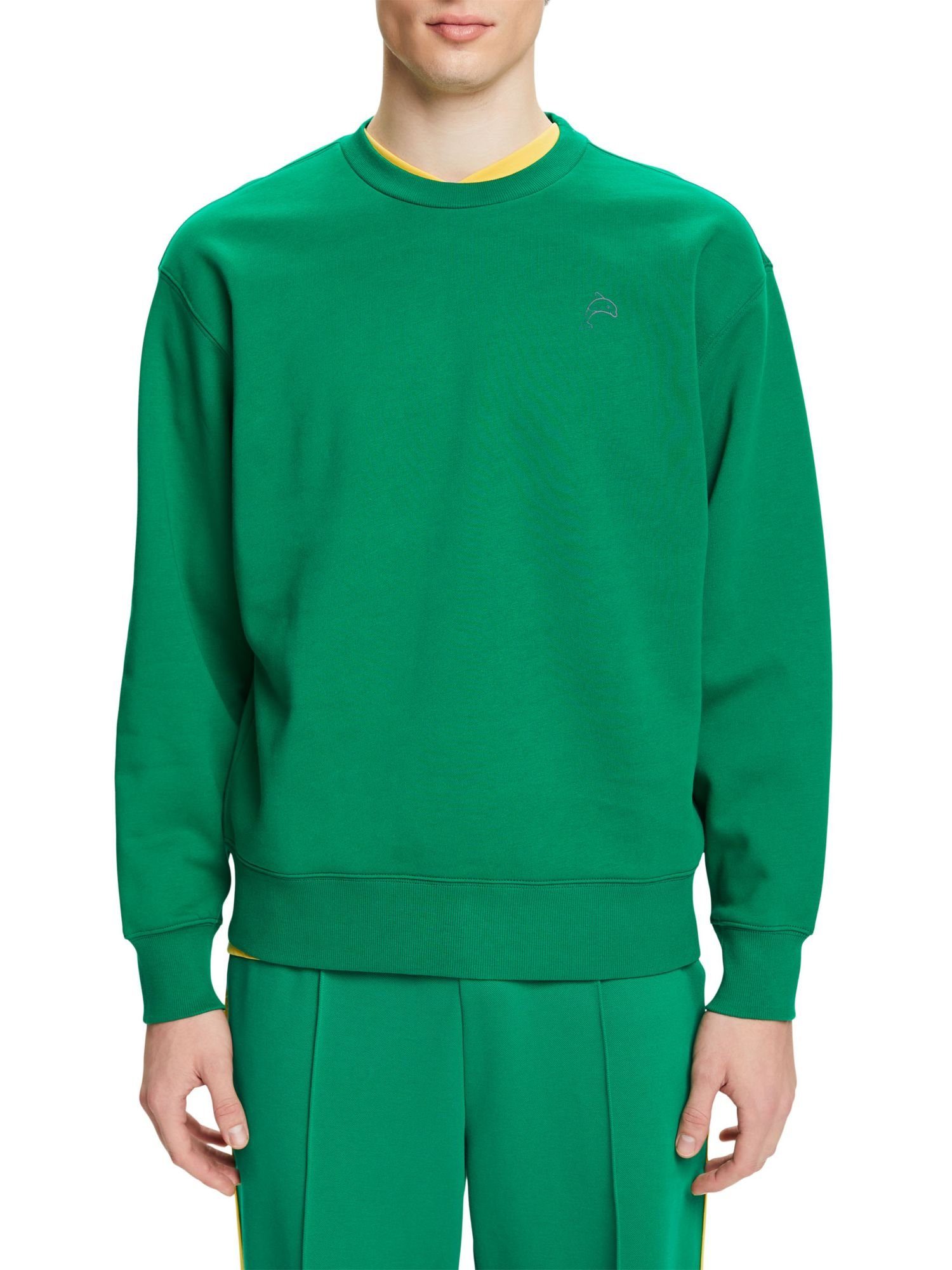 Delfinprint Sweatshirt Sweatshirt kleinem (1-tlg) Esprit GREEN mit