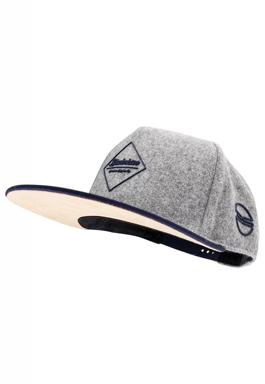 Blackskies Snapback Cap Ancient Gods Snapback Cap Horus - Grau-Blau-Flannel