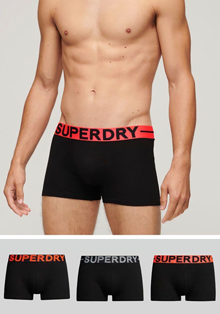 Trunk black/orange PACK (Packung, TRUNK TRIPLE 3-St) Superdry