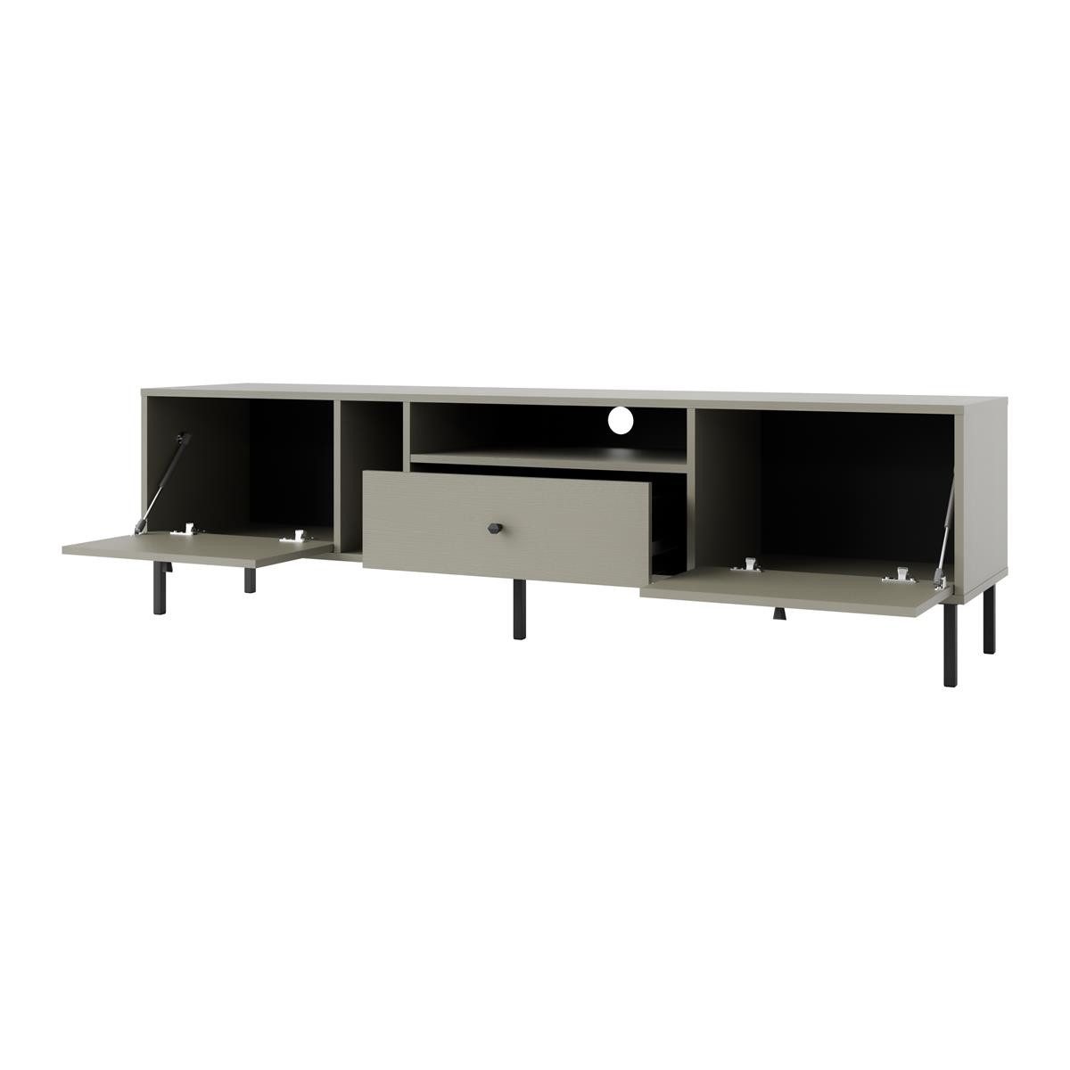 Compleo TV-Schrank mit Schublade, TV-Tisch mit zwei Türen, 180 cm breit MALMA
