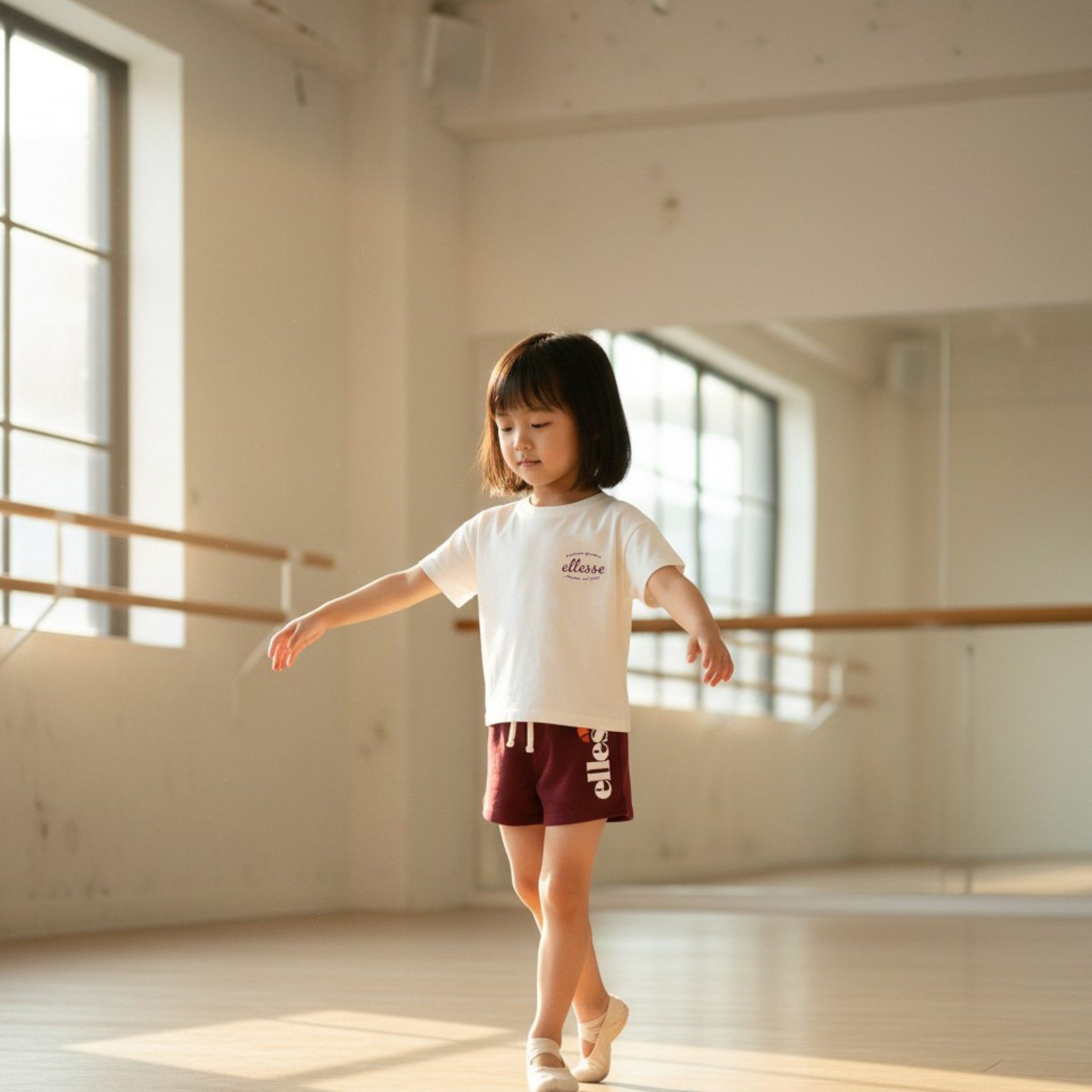 Ellesse Top & Shorts Ellesse Mädchen Set 3-teilig Shorts & 2 T-Shirts Sommer Outfit (Set, 2 T-Shirts Sports set mit Shorts) Drei Teile Mädchen Spoer Sommerset T-Shirts + Shorts