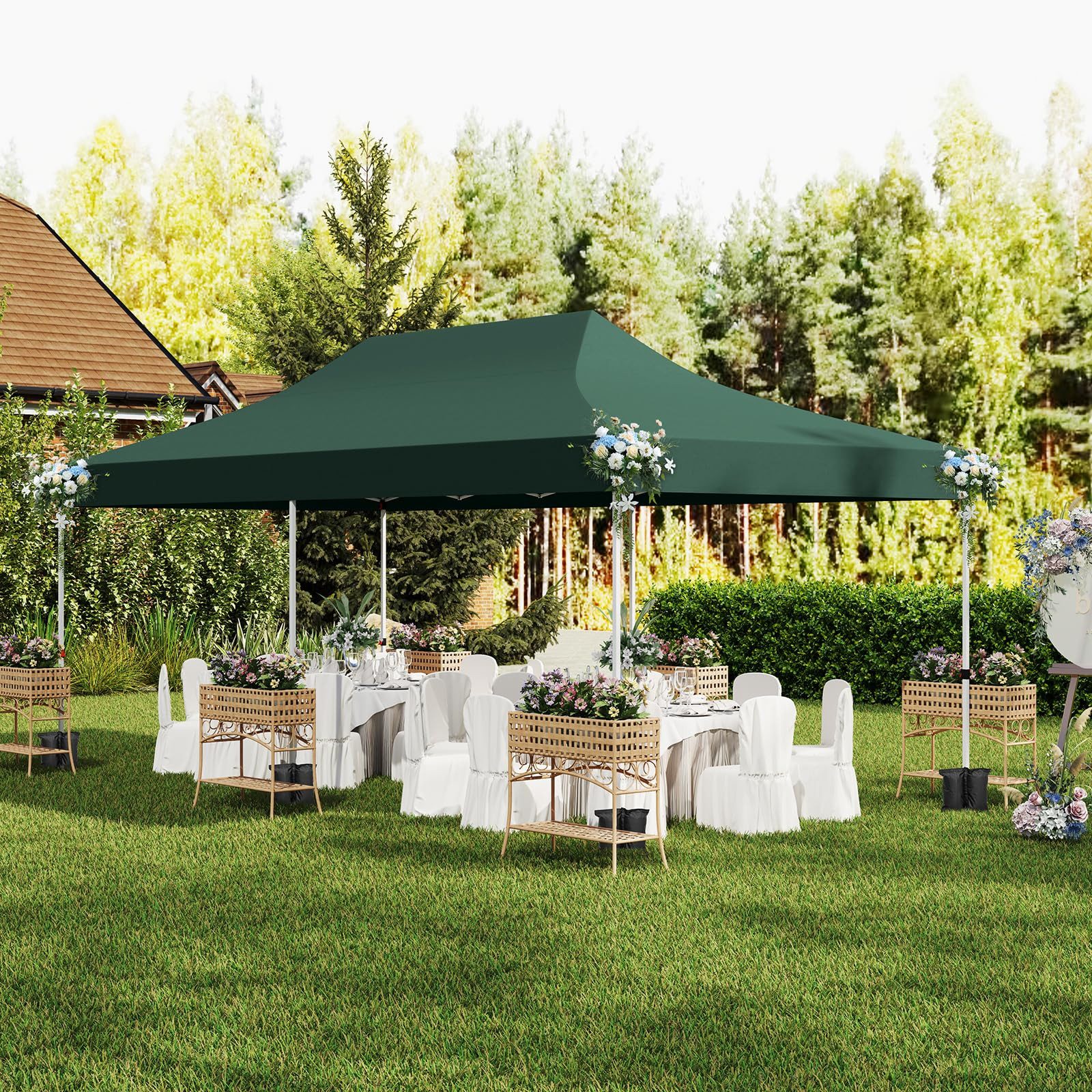 COSTWAY Pavillon 3 x 6m Faltpavillon, günstig online kaufen