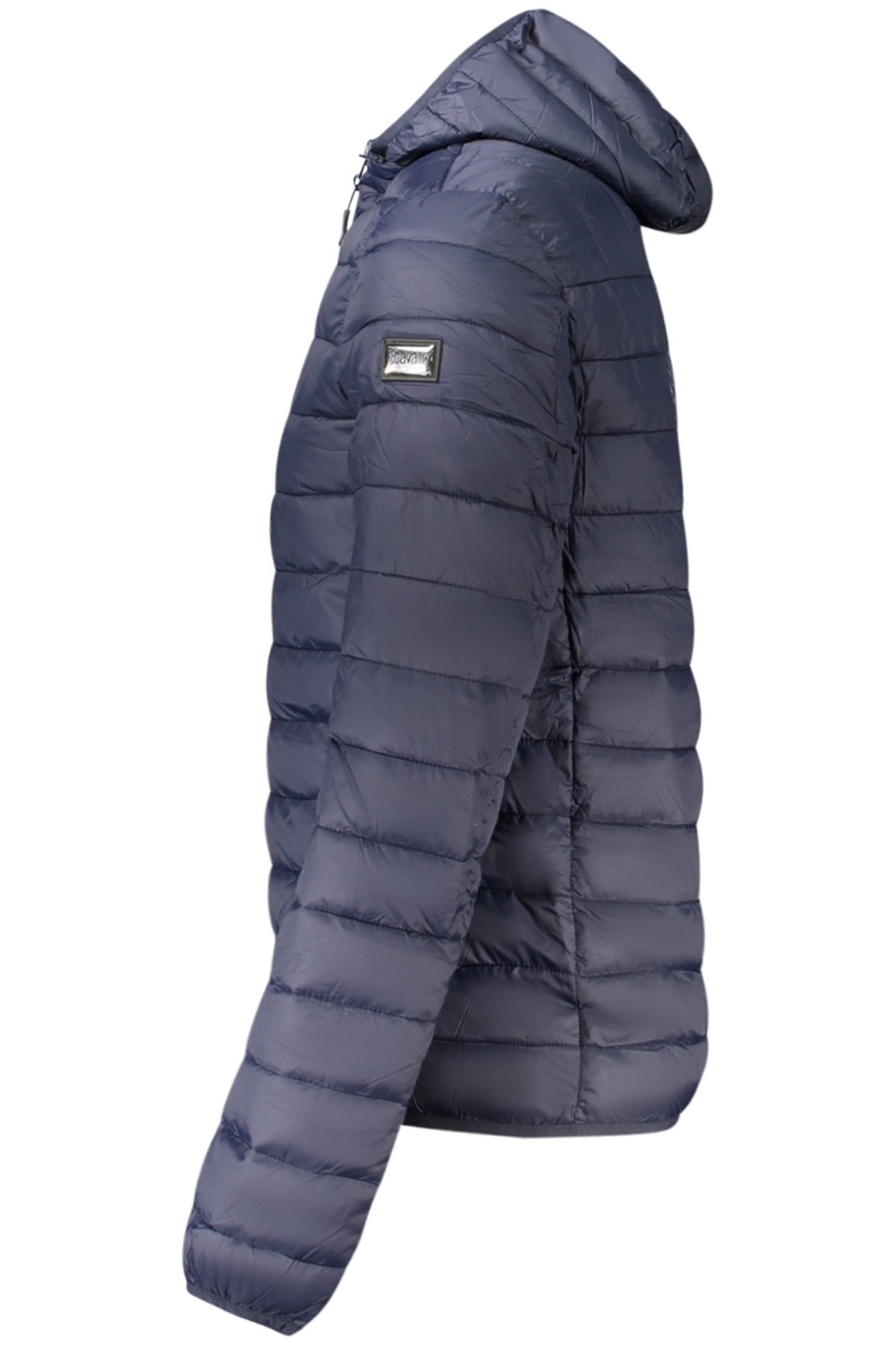 Cavalli Class Outdoorjacke Herren Blaue Kapuzenjacke mit Reißverschluss und Taschen