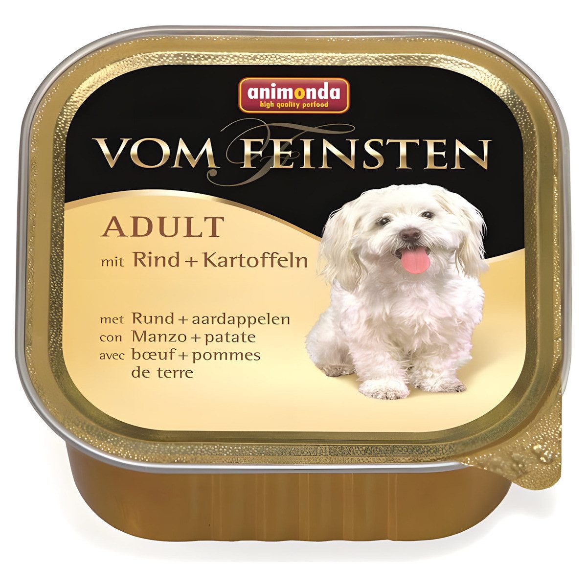 Animonda vom Feinsten Adult mit Rind + Kartoffeln 150 g - 22 Stück, Nassfutter für: Hund