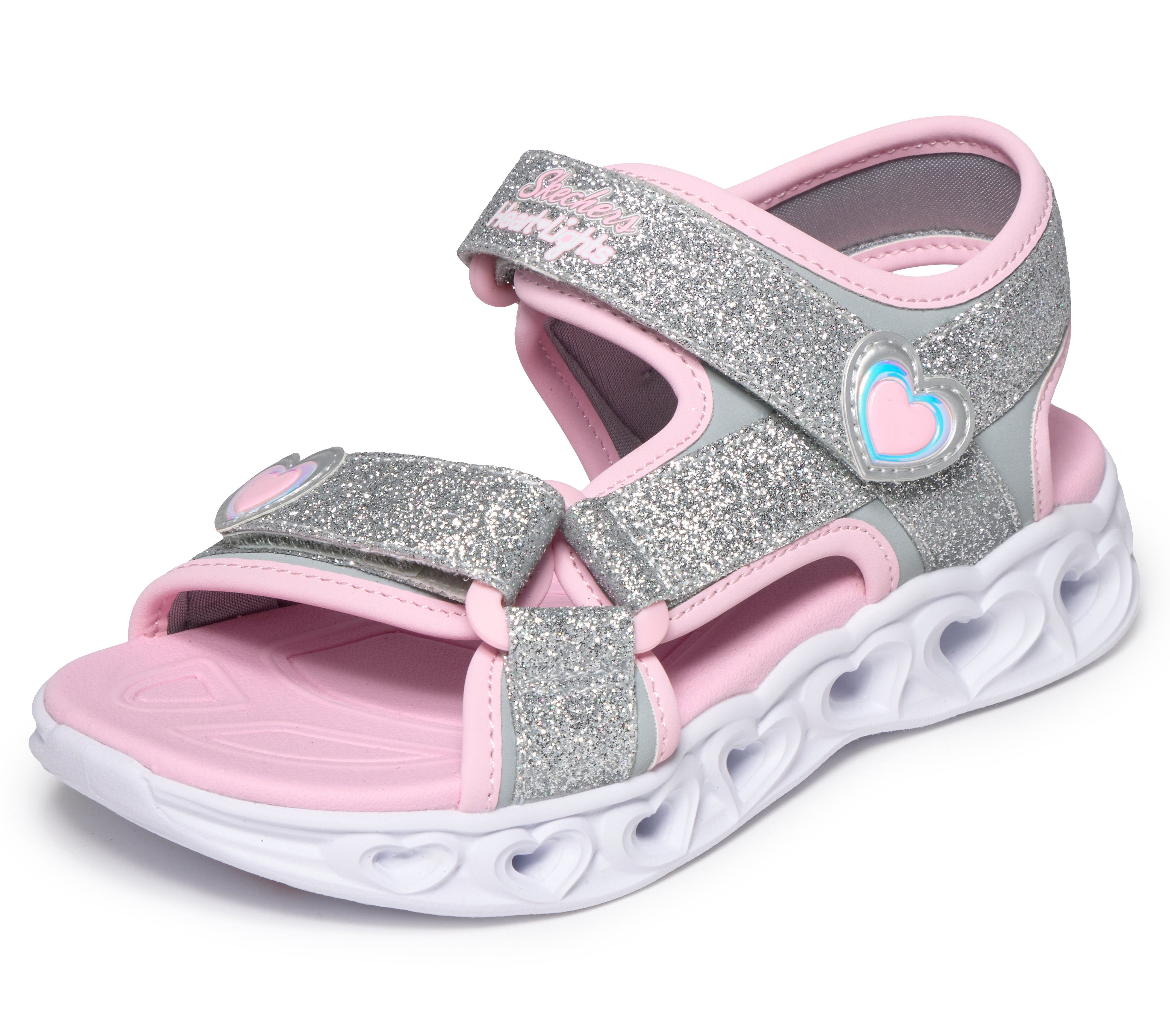 Skechers HEART LIGHTS SANDALS Sandale Sommerschuh mit Klettverschluss, Größenschablone zum Download