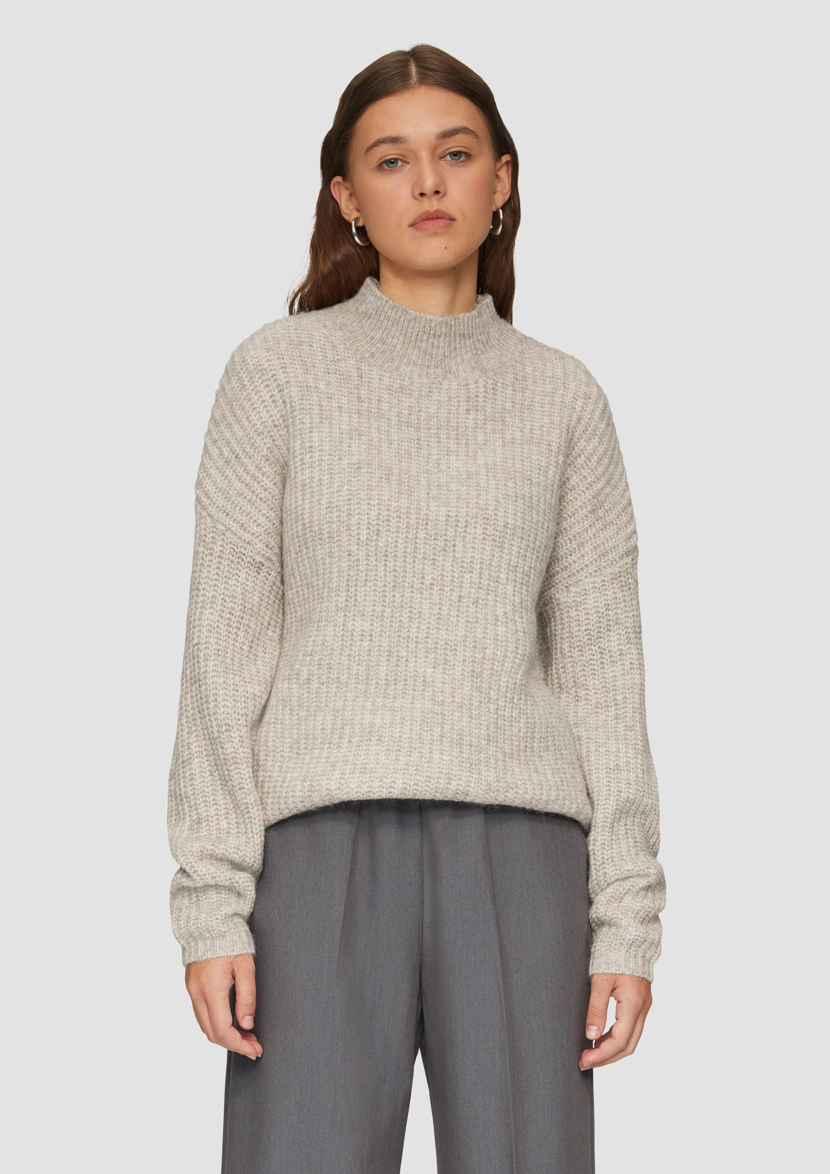 Strickpullover Weicher Strickpullover mit Rippstruktur