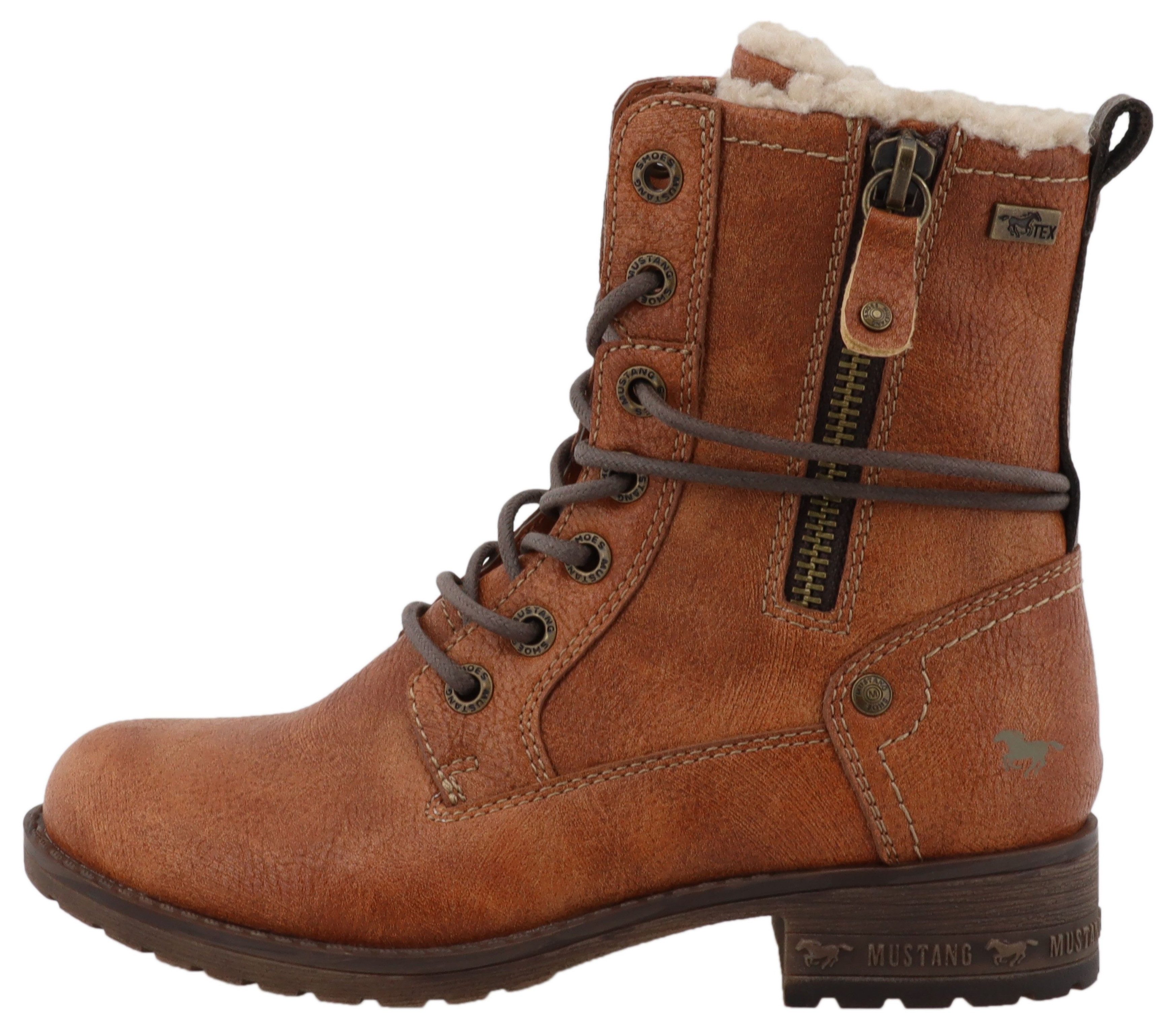 Mustang Shoes Concetta Winterstiefel Stiefel, Schnürstiefel mit TEX-Membran