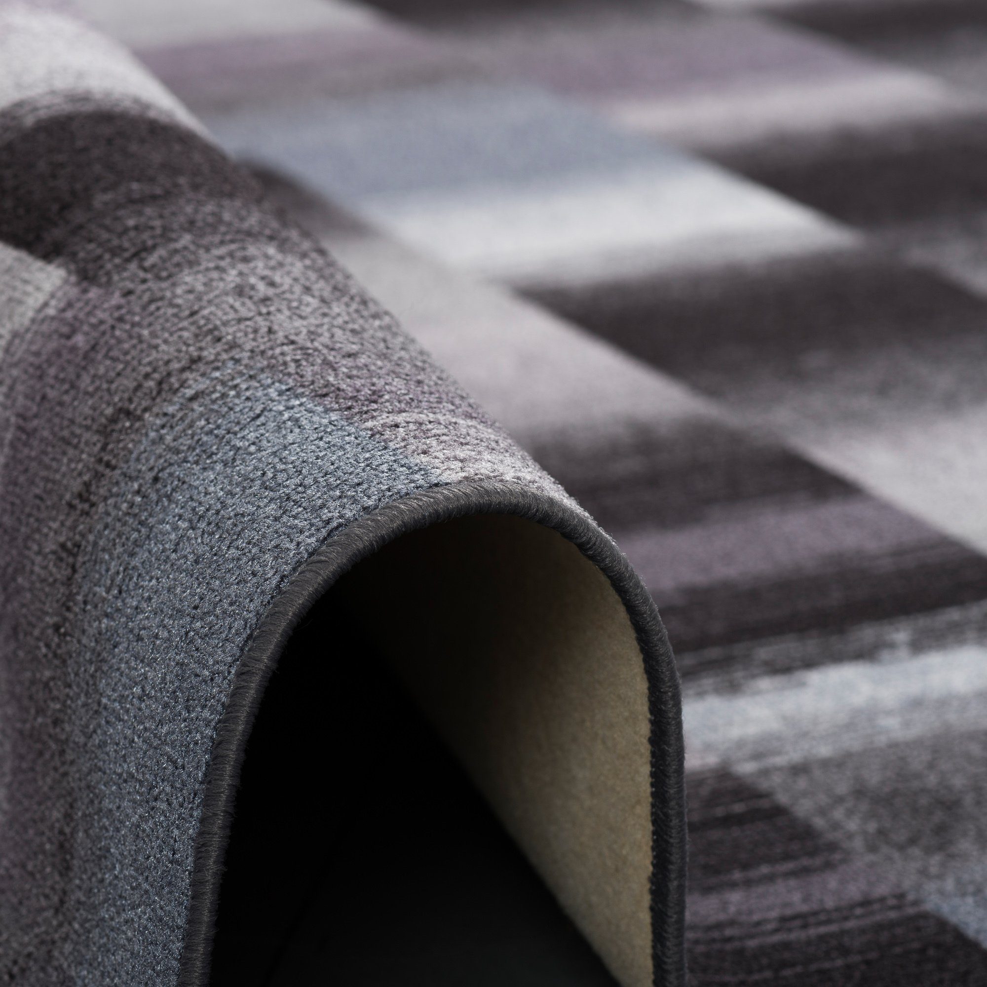 Snapstyle Designteppich Designer Velour Teppich Mystic Karo, Eckig, Höhe: 6 mm – Bild 3 von 5