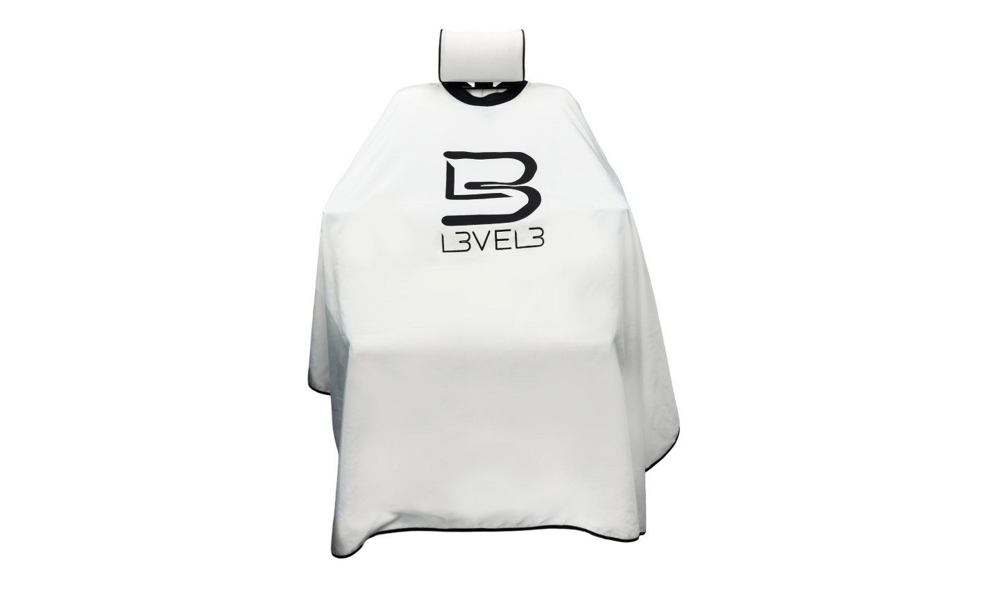 L3VEL3™ Distribution and Corporate Umhängeschürze Umhang mit Gummikragen Schwarz & Weiss