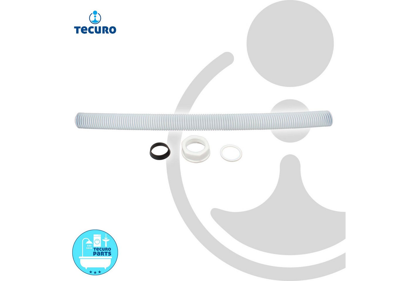 Thumbnail - tecuro Siphon Univentil Ablaufsieb 1 1/2 Zoll, Ø 80 mm, mit Ventilstopfen
