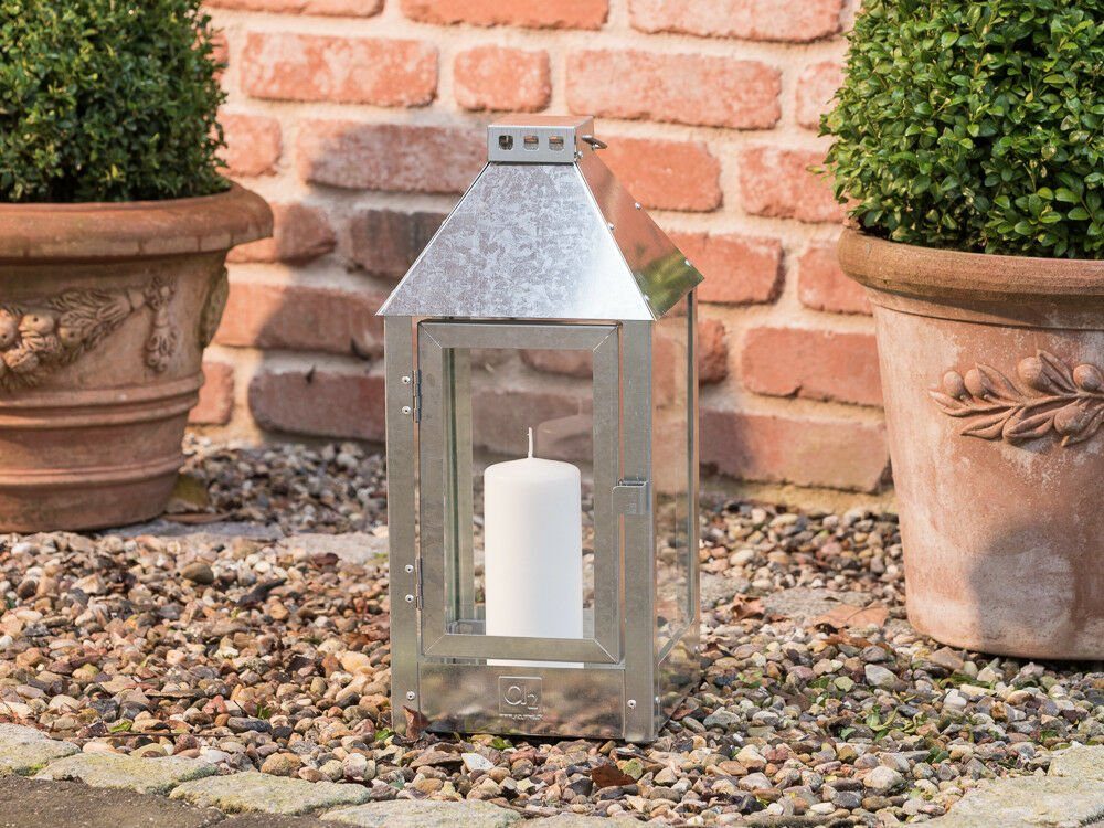 A2 Living Kerzenhalter A2 Living Allwetter Laterne MIDI Verzinkt 42,5 cm
