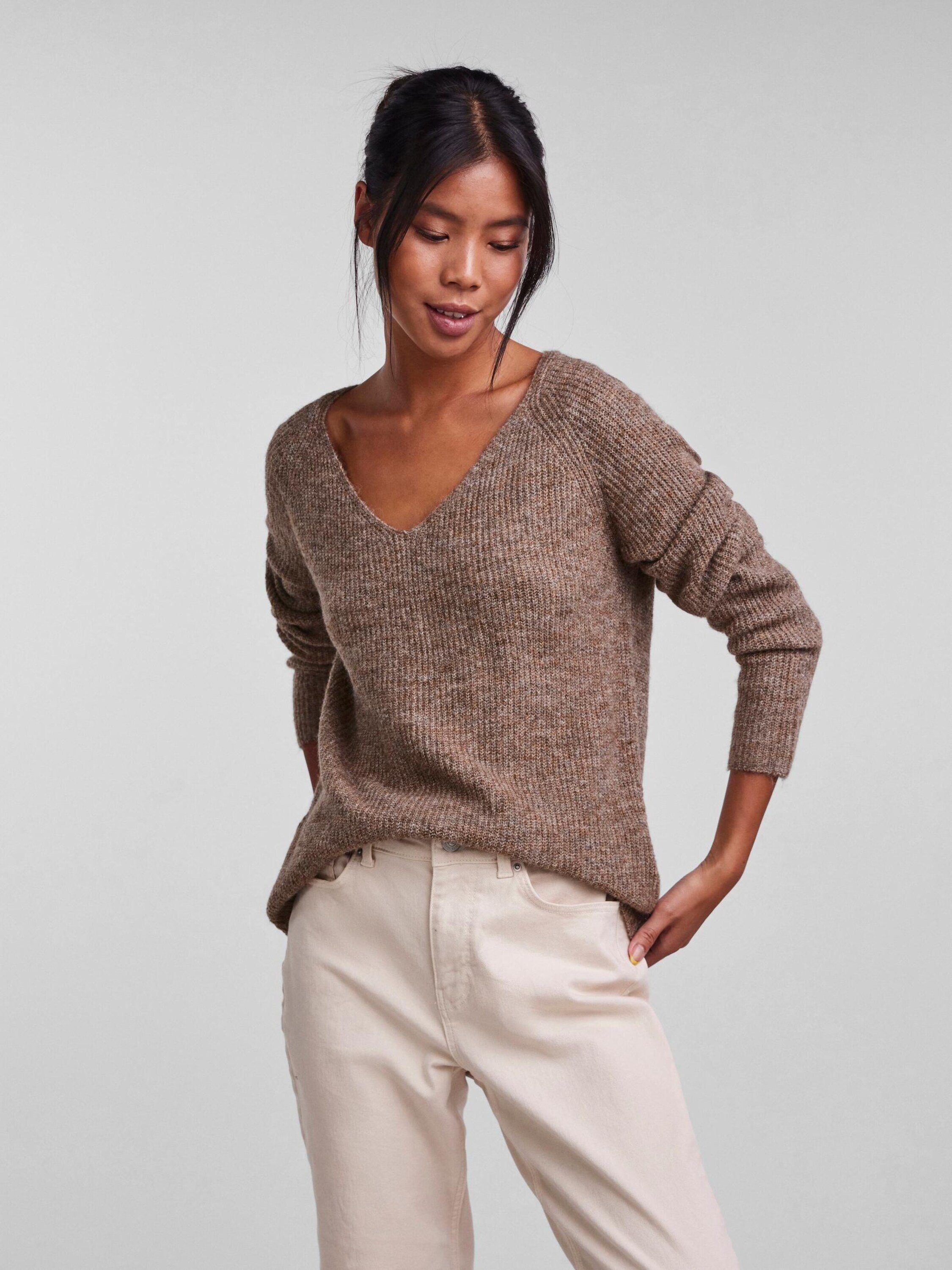 pieces Strickpullover Ellen (1-tlg) Plain/ohne Details günstig online kaufen