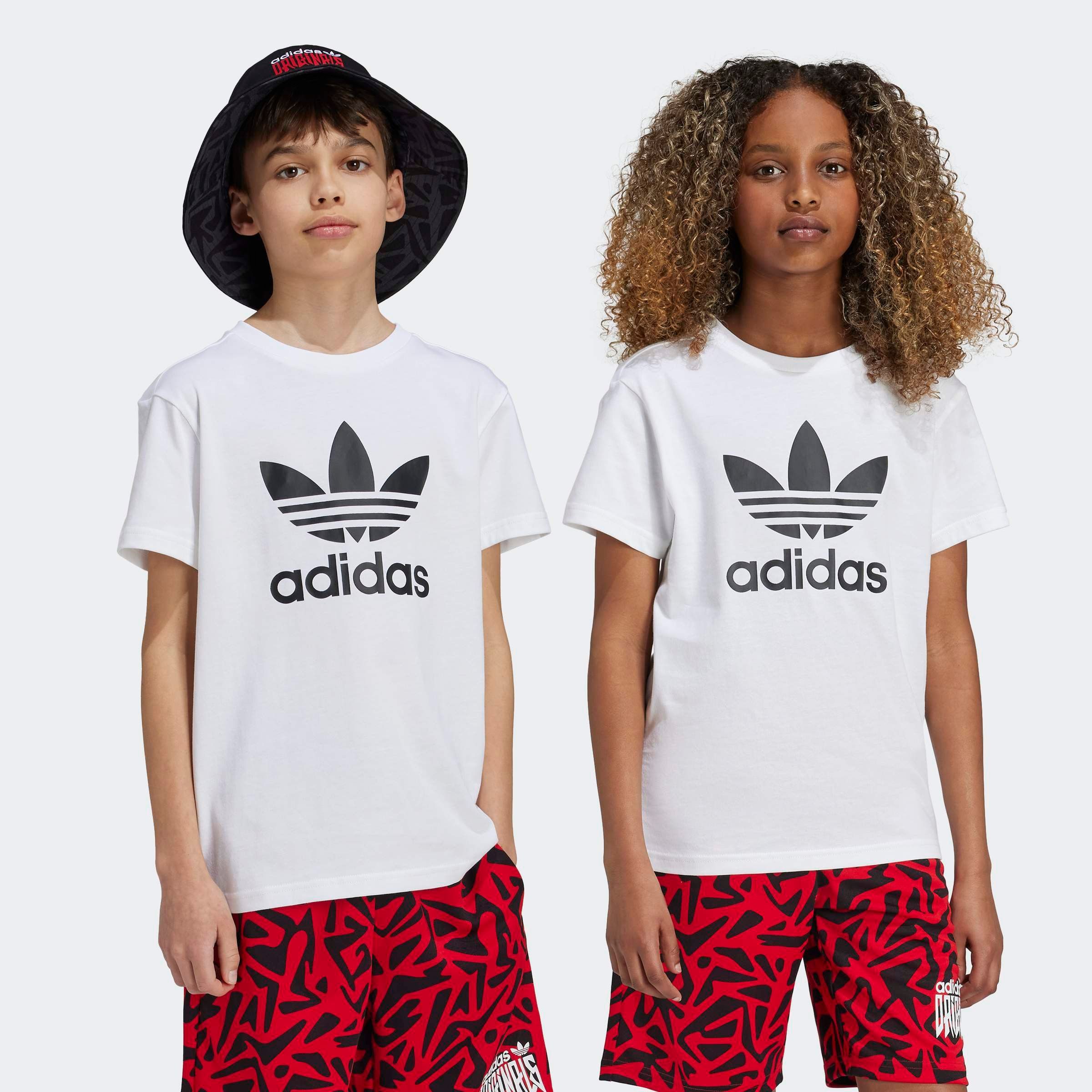 adidas Originals T-Shirt TREFOIL TEE für Kinder und Teens, sportlicher Stil, ohne Verschluss