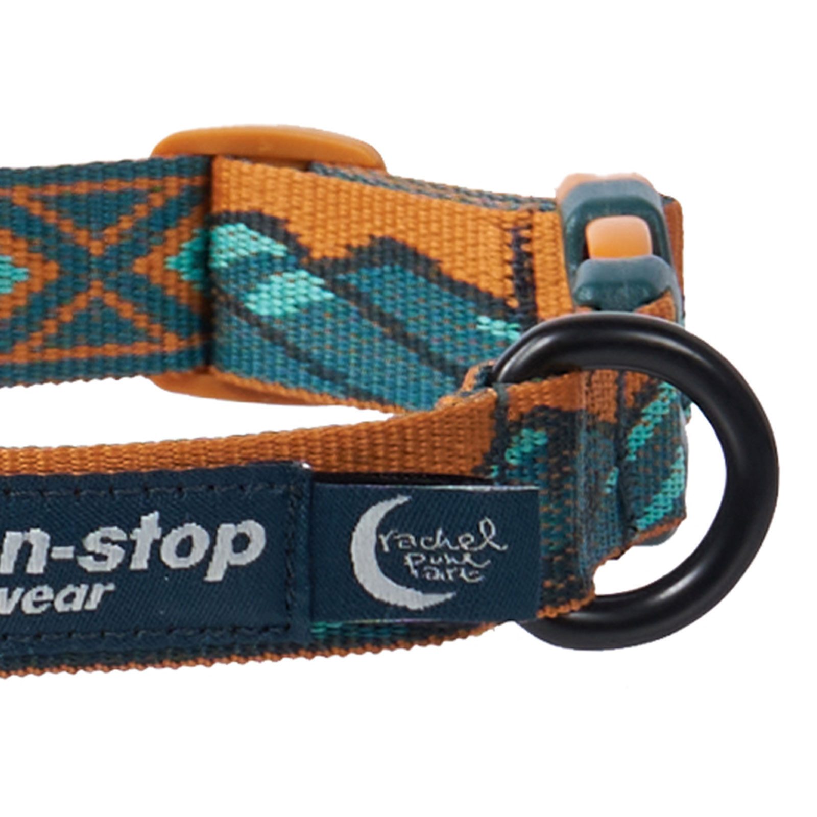 Non-stop dogwear Hunde-Halsband Trail quest collar teal/oak, Polyester, Rachel Pohl - Limited Edition