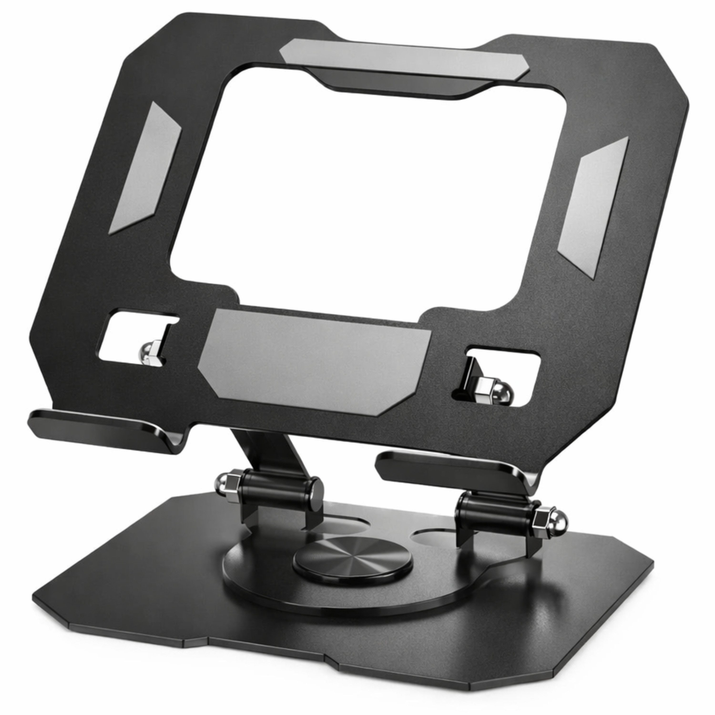 StellarLuma Tablet-Halterung Tablet Halterung für iPad, Android Tablets Smarpthones 360Grad drehbar, (bis 13 Zoll, 1-teilig, Lieferumfang: 1x Tablet-Halterung, 360° FLEXIBILITÄT: Drehbar, höhenverstellbar & kompakt faltbar)