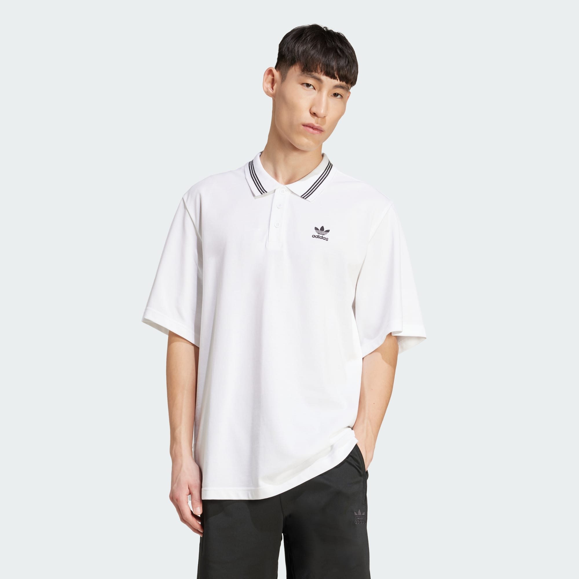 adidas Originals T-Shirt ADIDAS ADICOLOR POLOSHIRT, LOCKER GESCHNITTEN (1-tlg)