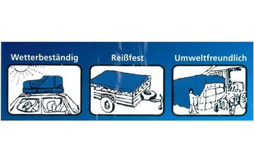 BURI Schutzplane 16 Stück 3x3m Gewebeplane Wasserdicht Brennholz abdecken Wetterfest