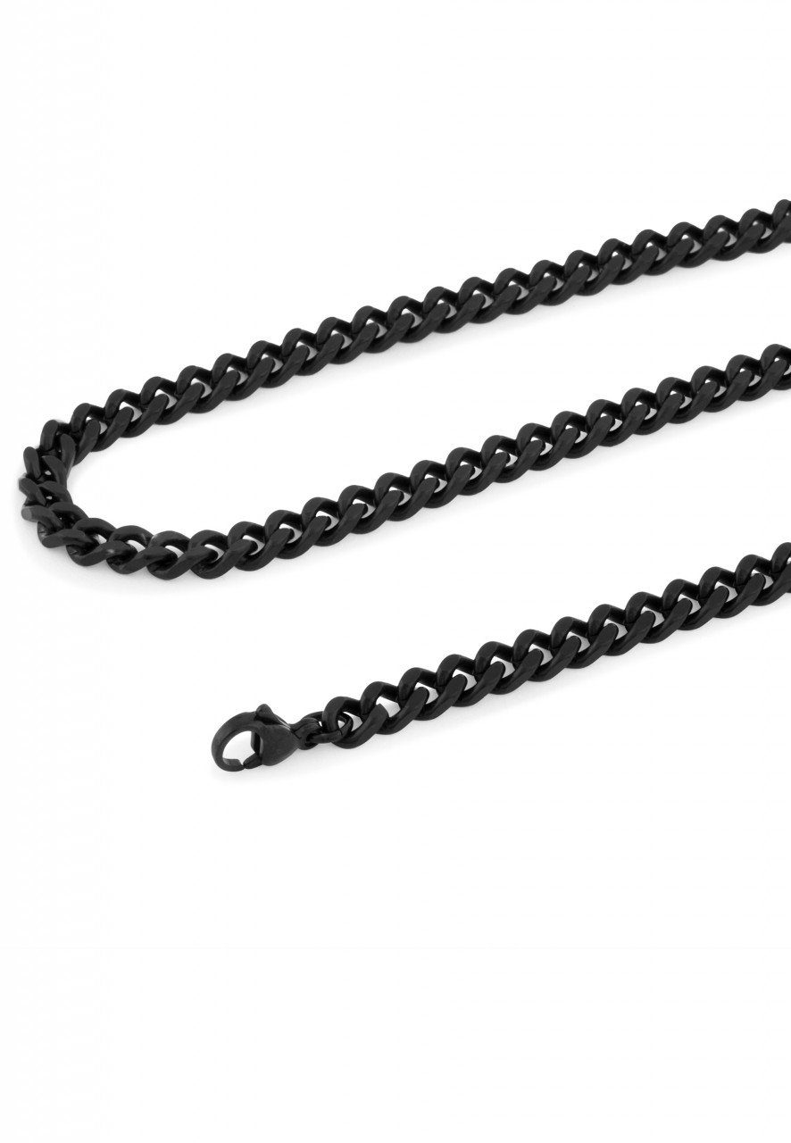 Edelstahlkette Fibra Kette Mattschwarz 6mm 80 cm // 31.50 in