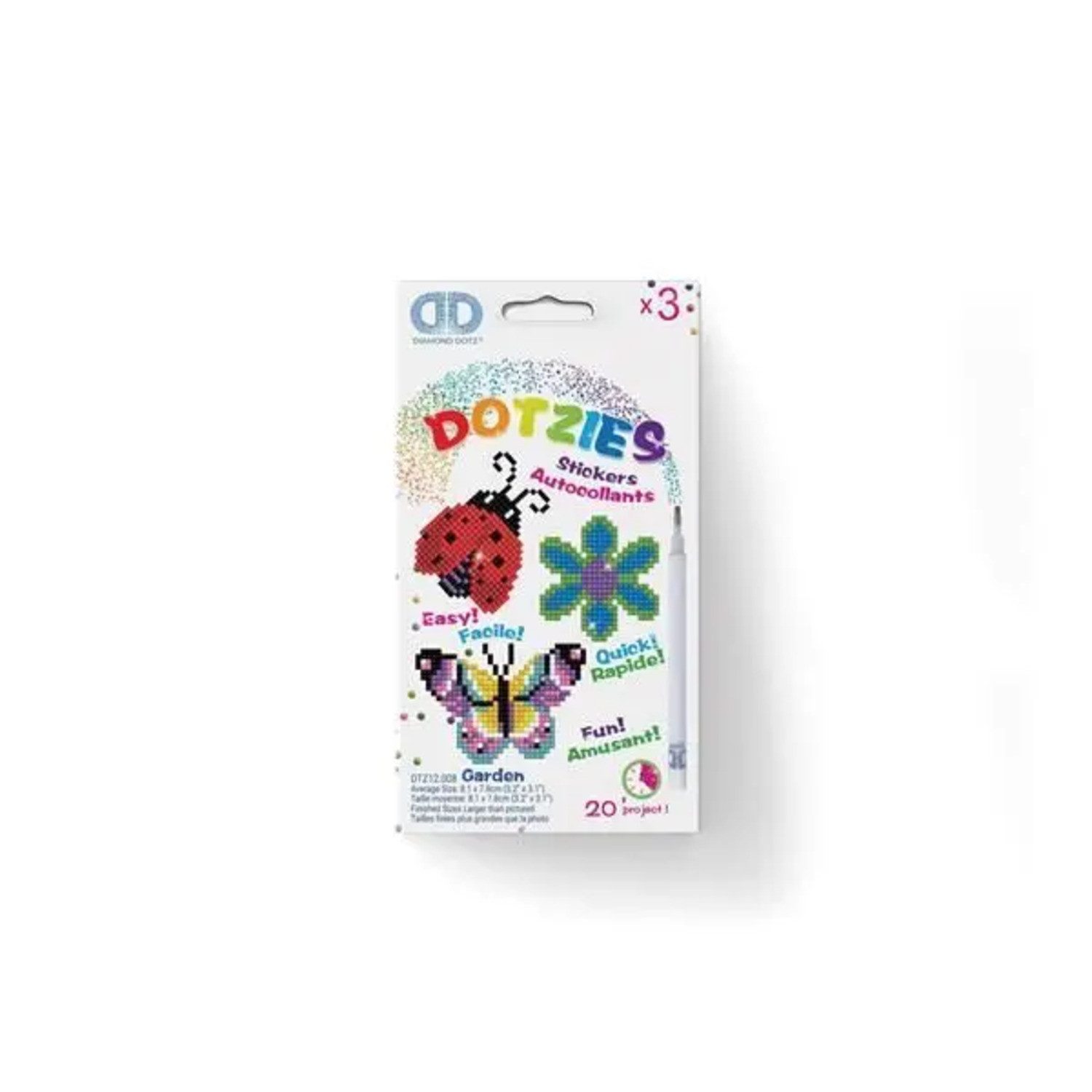 Spiel Dotzies by Diamond Dotz Sticker Garten