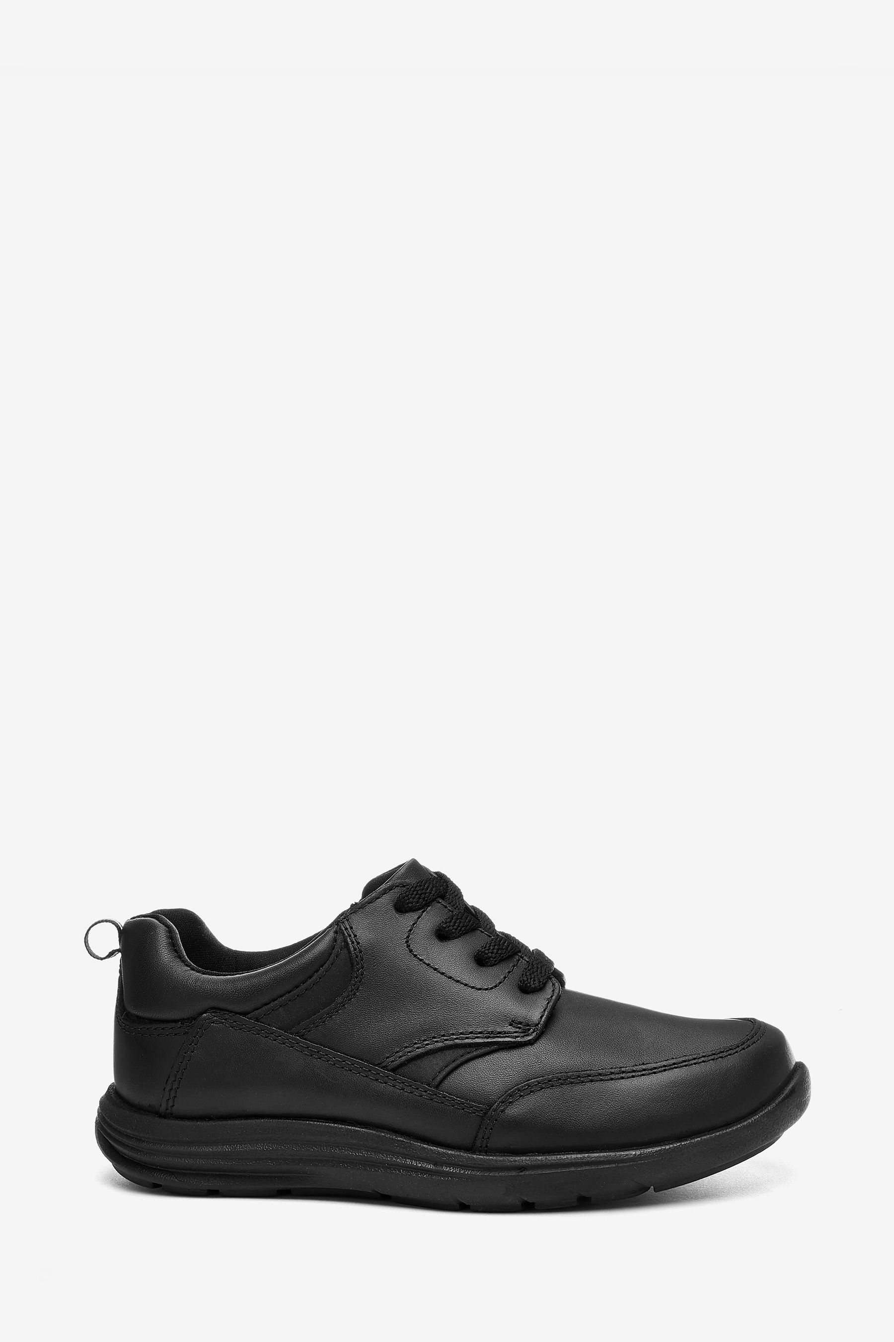 Schnürschuhe aus Leder für die Schule Klettschuh