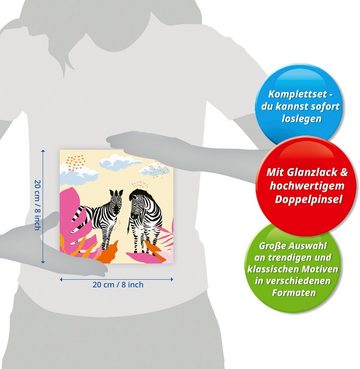 Ravensburger Malen nach Zahlen CreArt, Zebra, Made in Europe; FSC®- schützt Wald - weltweit