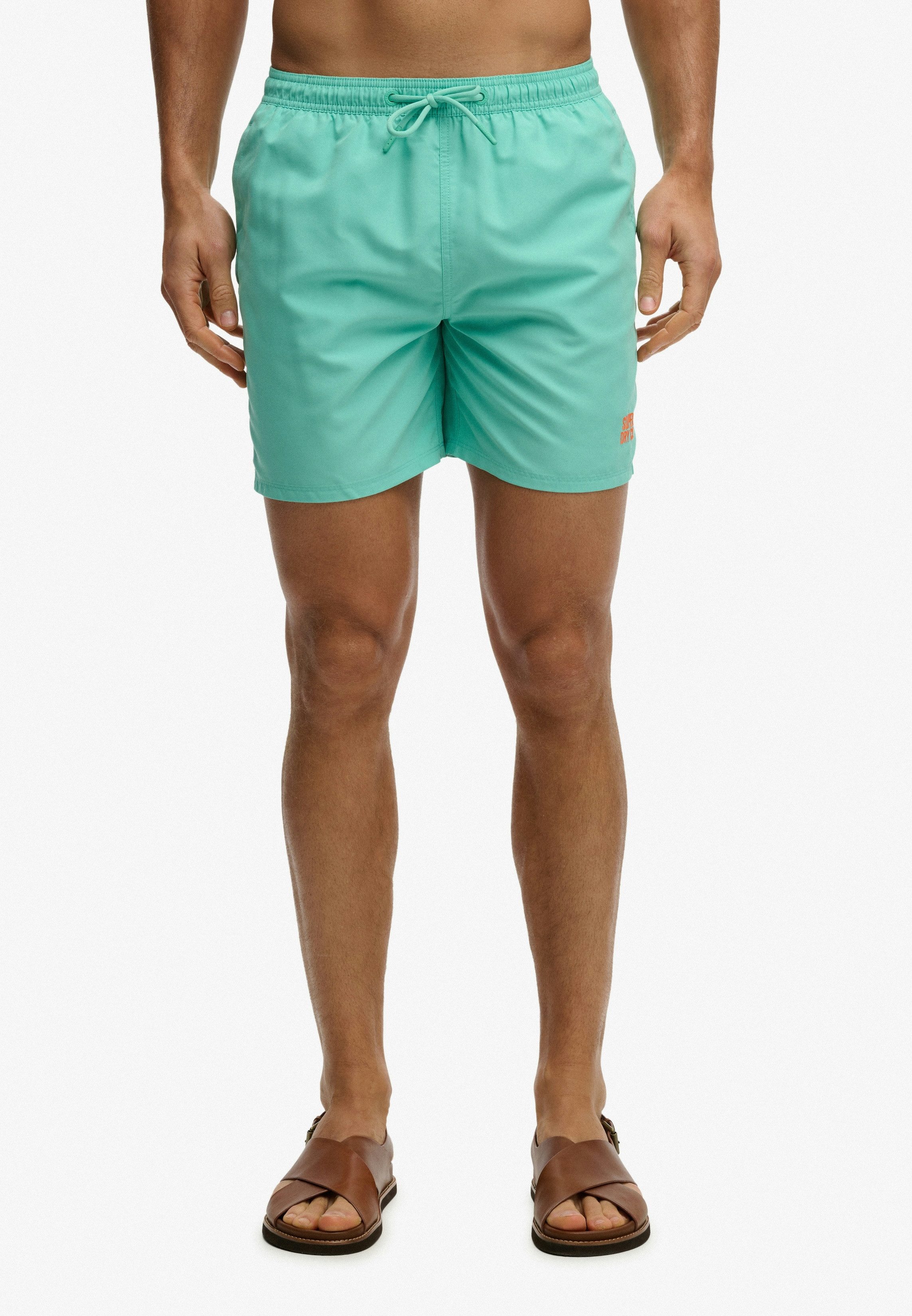 Superdry Badeshorts ESSENTIAL 16 SWIM SHORT Kunstfaser, relaxed fit