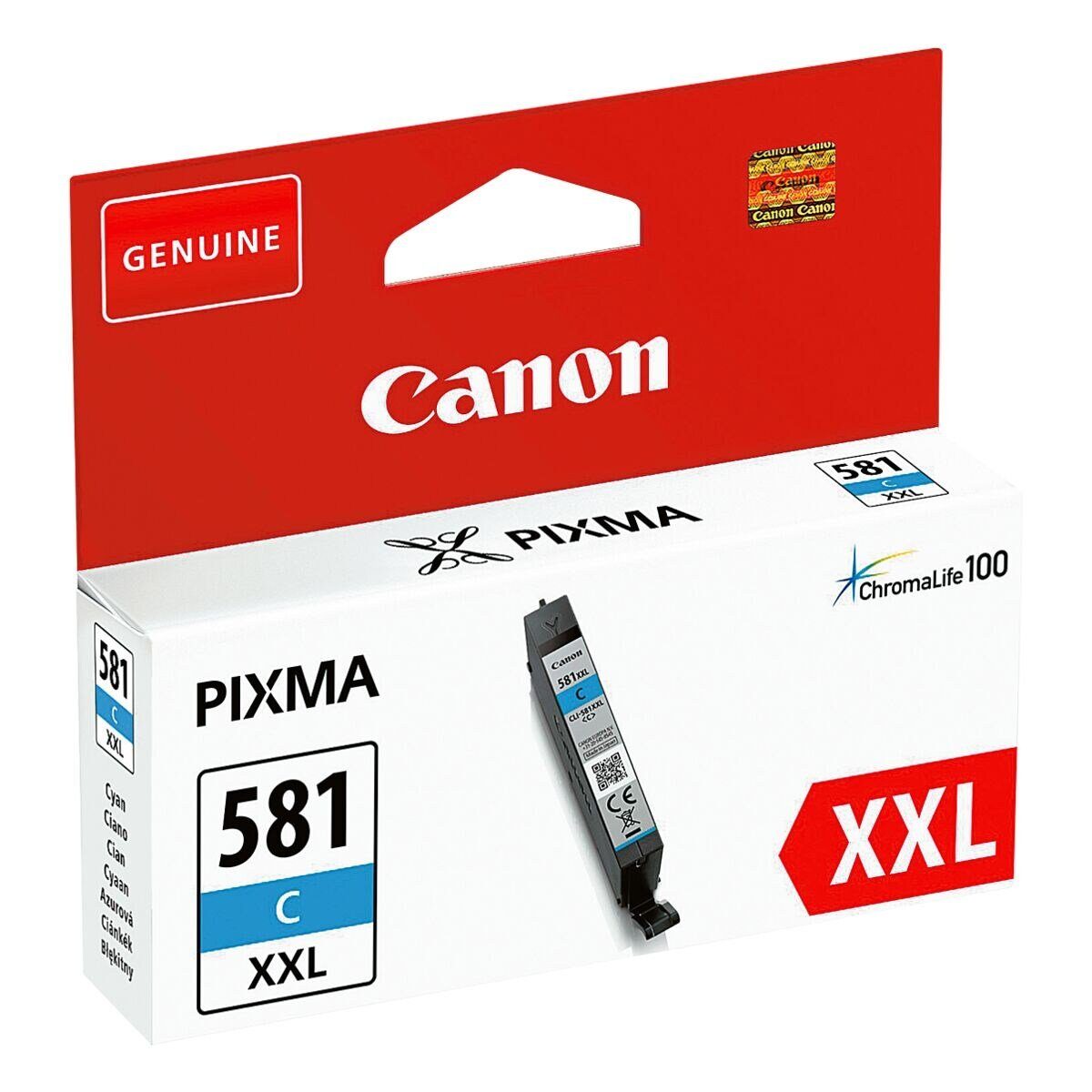 Canon CLI-581XXL C Tintenpatrone (Original Druckerpatrone, cyan)