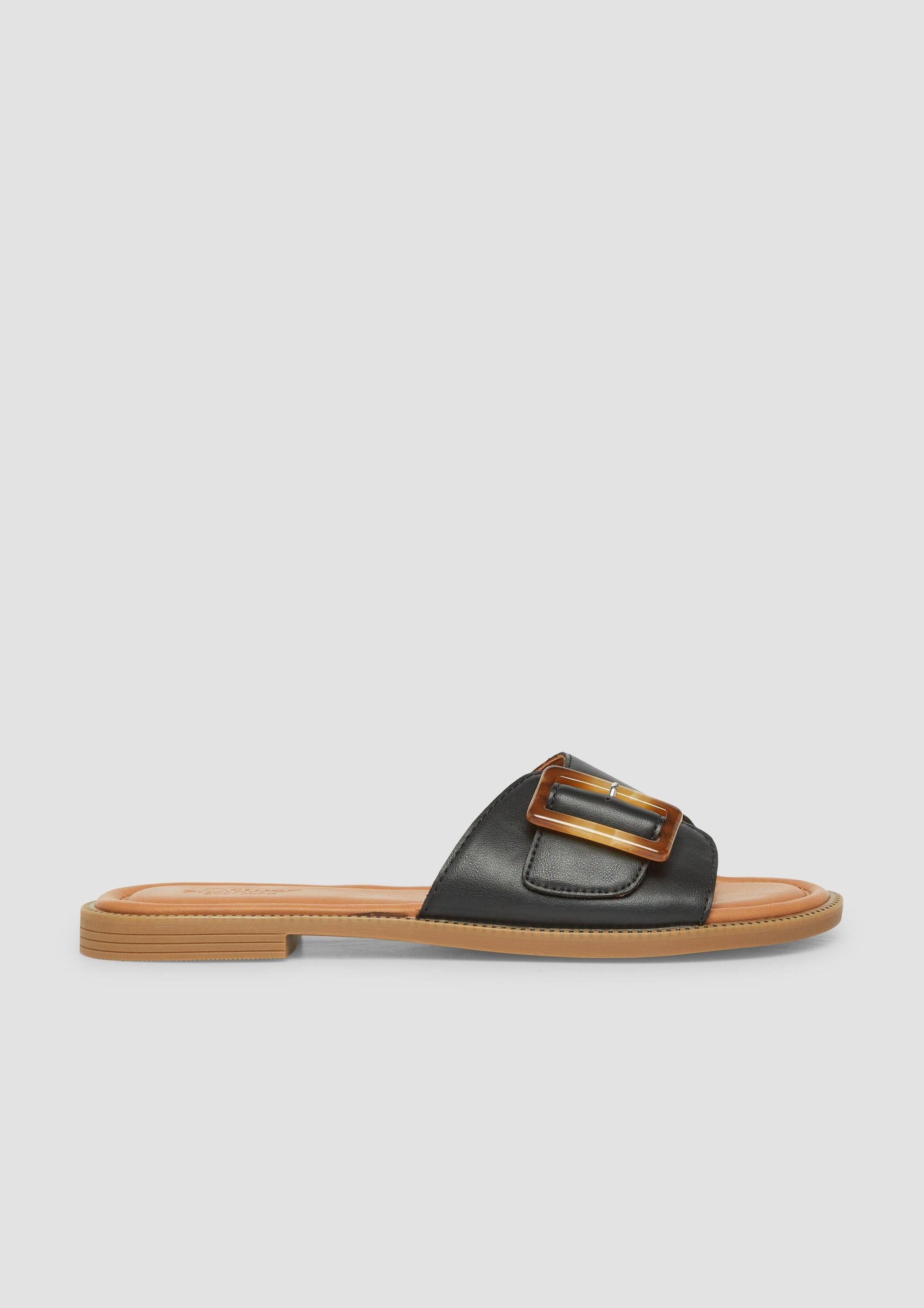 s.Oliver Sandalen Sandale Slides mit Schmuck-Detail