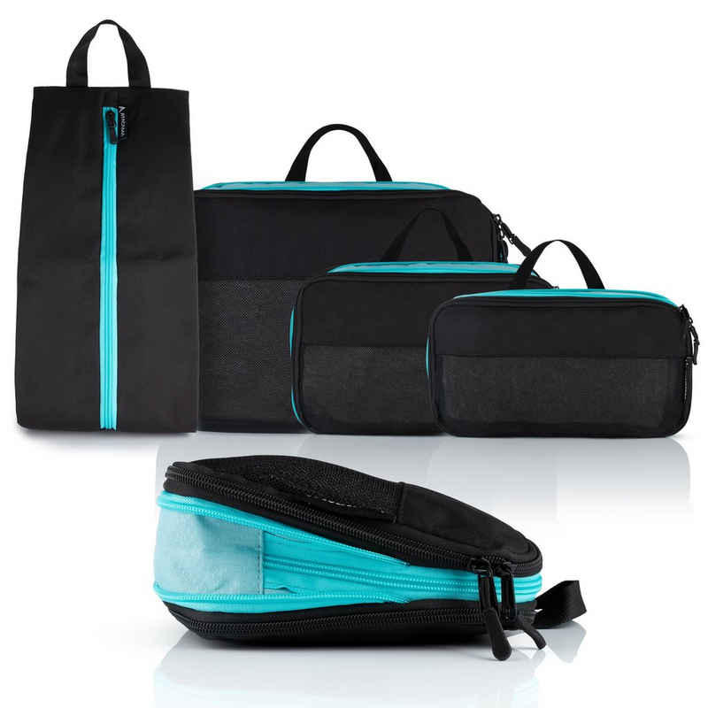 Atacama Kofferorganizer, Travel Organizer 4er Set Kompression Tasche - Wasserdichte Packtaschen und Packbeutel - Backpack Packing
