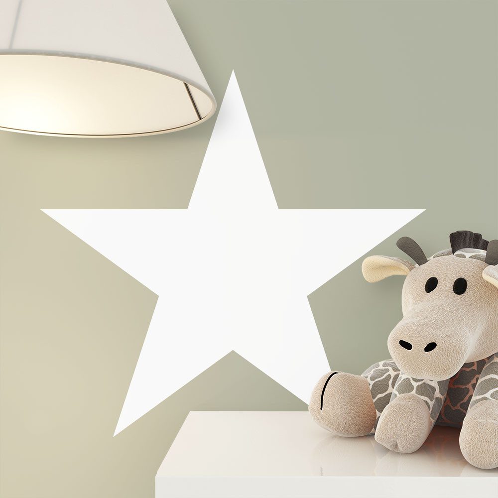 Newroom Vliestapete Grau Tapete Kinderzimmer Sterne, Babytapete