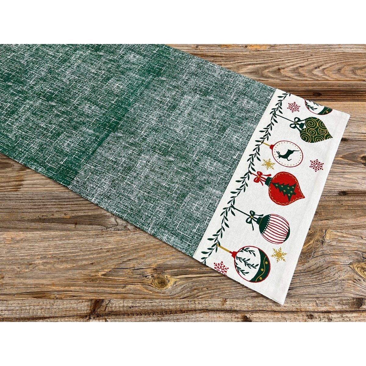 matches21 HOME & HOBBY Tischdecke Tischläufer CHIARA Weihnachtsmotiv Kugeln günstig online kaufen