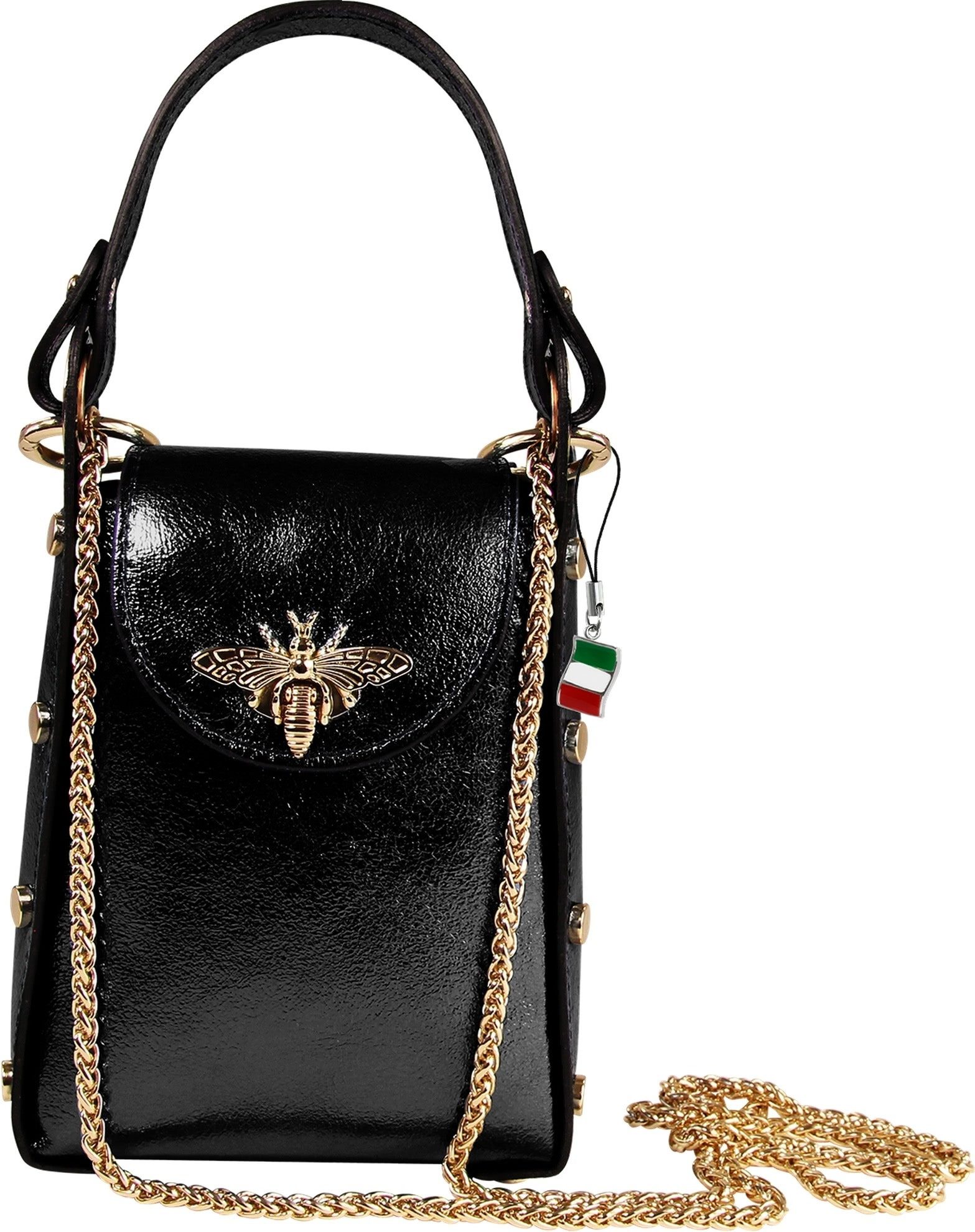 Umhängetasche Florence Tasche schwarz Leder