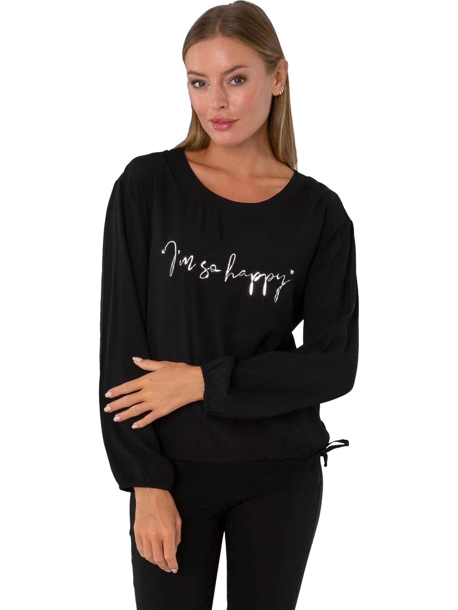 Estefania for woman Blusenshirt 193-1355, Estefania for woman Shirt "I`m so happy"