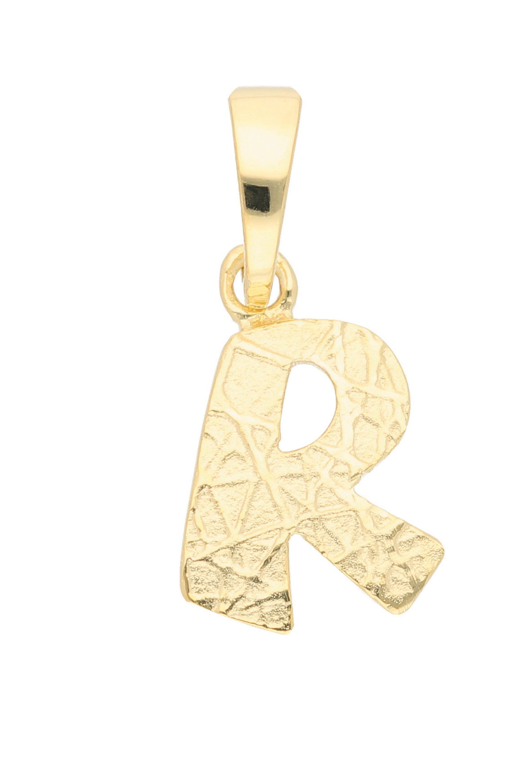 Buchstabenanhänger Damen & Herren 333 Gold Buchstabenanhänger R