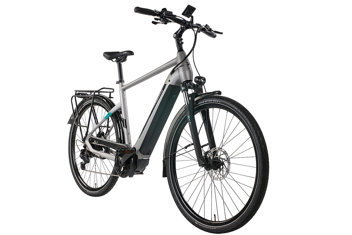 Thumbnail - Pegasus E-Bike Pegasus Evo CX 750 Wh Herren silber 2024, 8 Gang TEKTRO RD-T350, Kettenschaltung, Bosch Performance Line ...