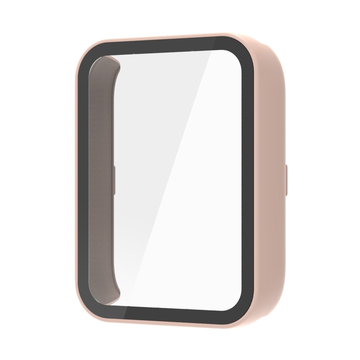 Wigento Smartwatch-Hülle Für Xiaomi Smart Band 9 Pro Kunststoff PC Hülle + H9 Hart Glas Rosa, Schutzhülle aus PC + Hart Glas für Rundumschutz