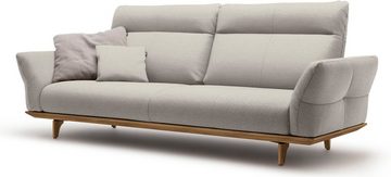 hülsta sofa 3,5-Sitzer hs.460, Sockel und Füße in Nussbaum, Breite 228 cm