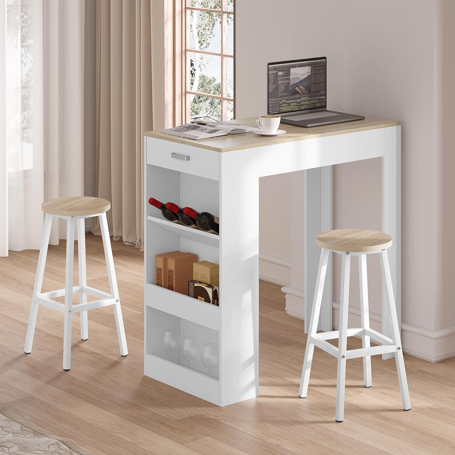 Klihome Barhocker (4 St), Barstühle mit günstig online kaufen