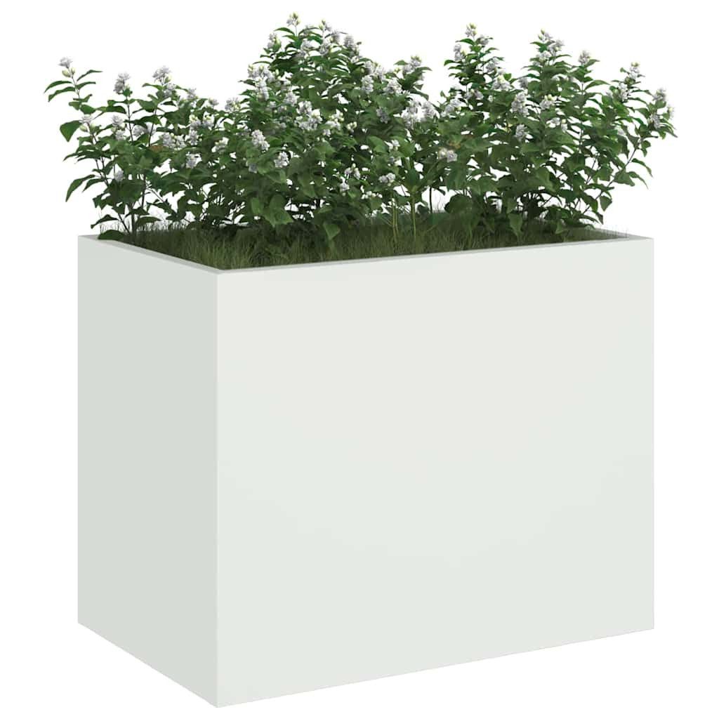 vidaXL Blumentopf Gartenblumentopf Weiß 50 x günstig online kaufen