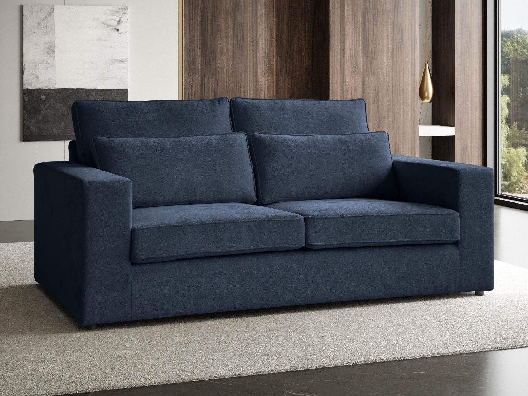 Beautysofa Sofa Modernes, stilvolles und elegantes 2-Sitzer-Sofa PARMA, B:195/H:90/T:108cm, mit Schlaffunktion