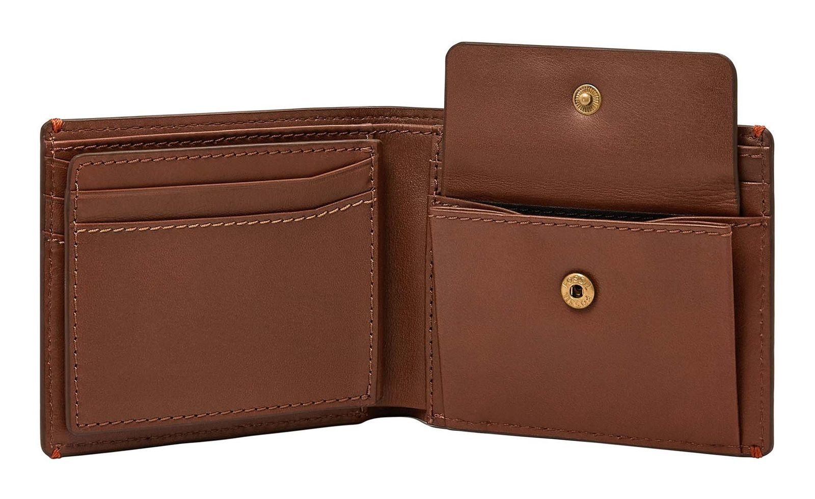 Fossil Geldbörse Coin Pocket Bifold, aus echtem Leder