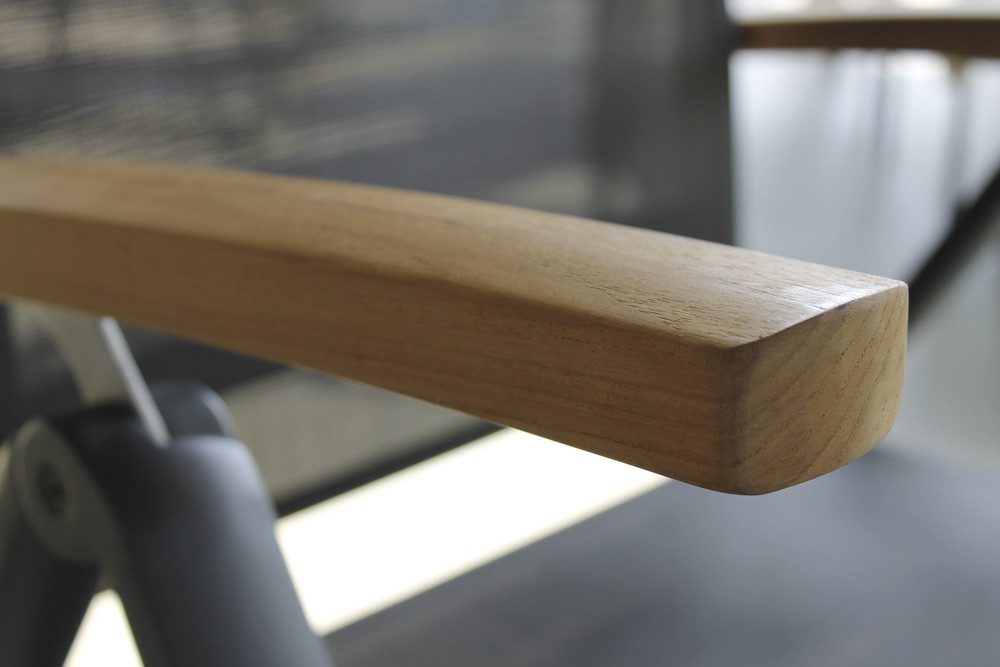 Best Gartenstuhl Klappsessel Cavalese anthrazit /Teak