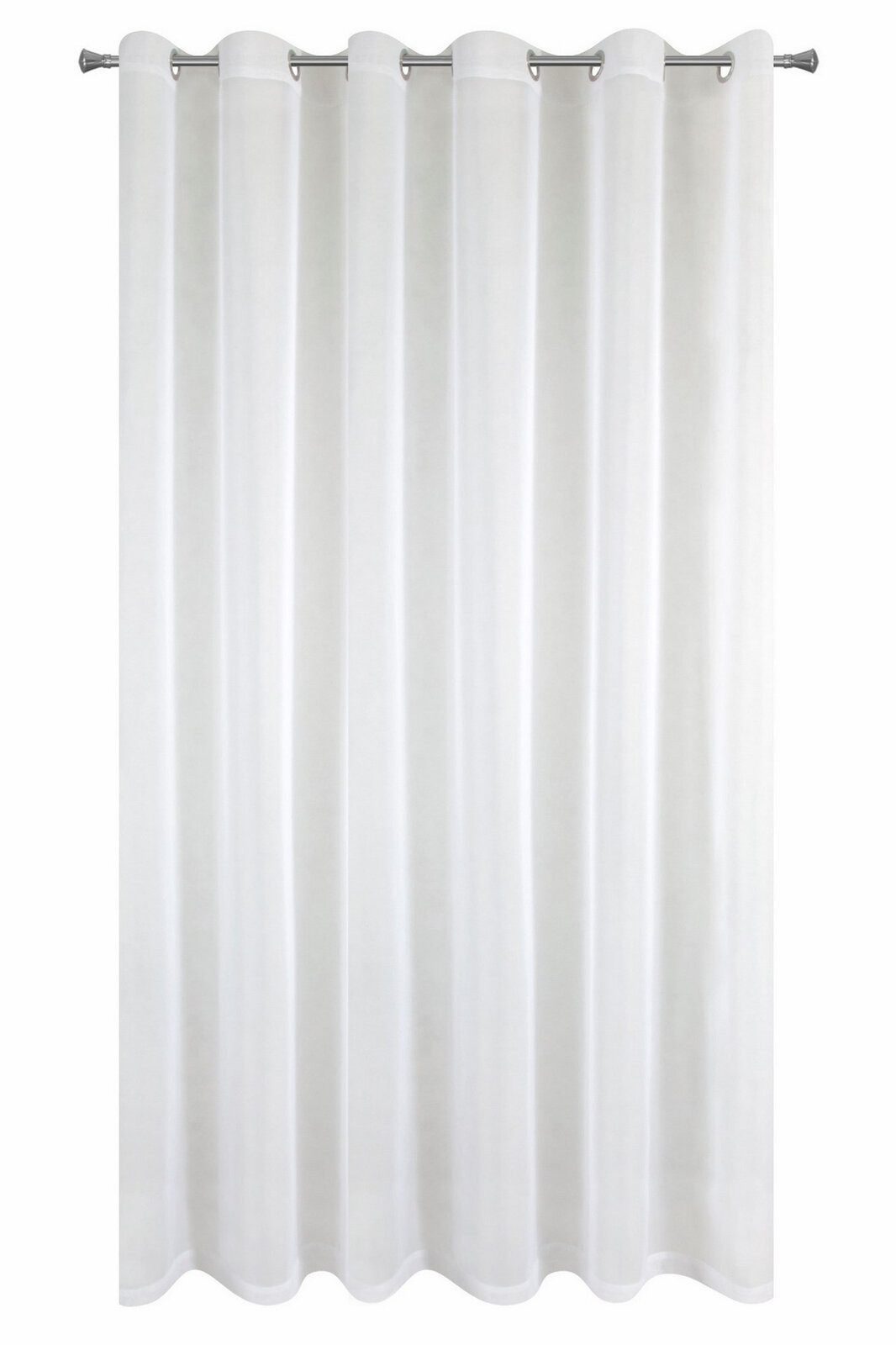 Eurofirany Gardine 400x250 cm Durchsichtig Weiß Reinweiß Transparent, Ösen, günstig online kaufen