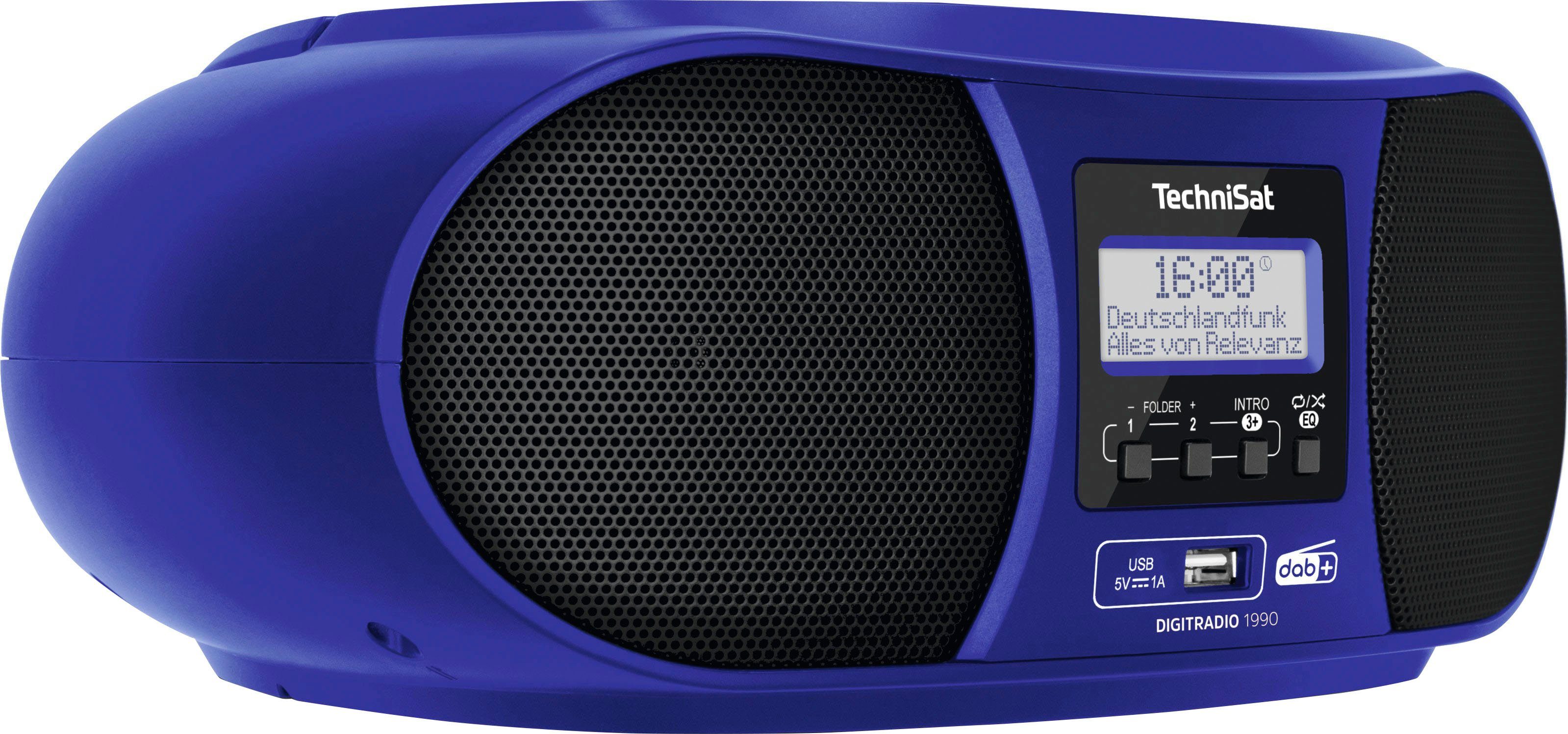 RDS, (Digitalradio TechniSat (DAB), DIGITRADIO CD-Player) UKW (DAB) mit 1990 Digitalradio 3 blau W,